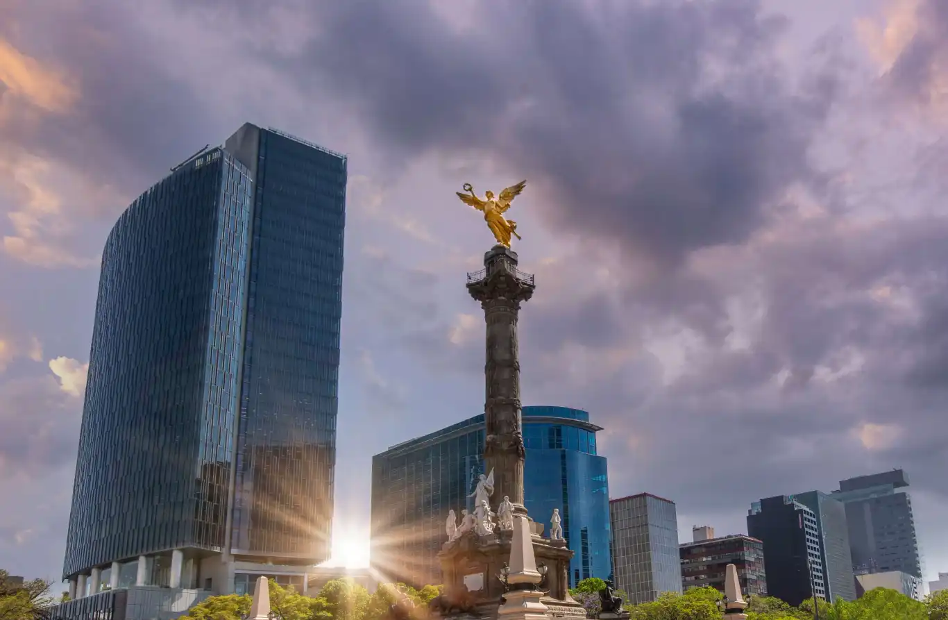 Photo of Mexico City Angel Independence Near Financial Center Zocalo