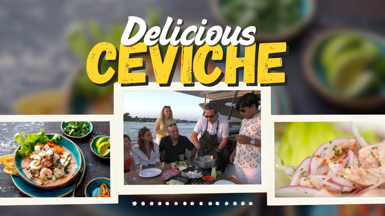 Peruvian Ceviche on a Luxury Yacht