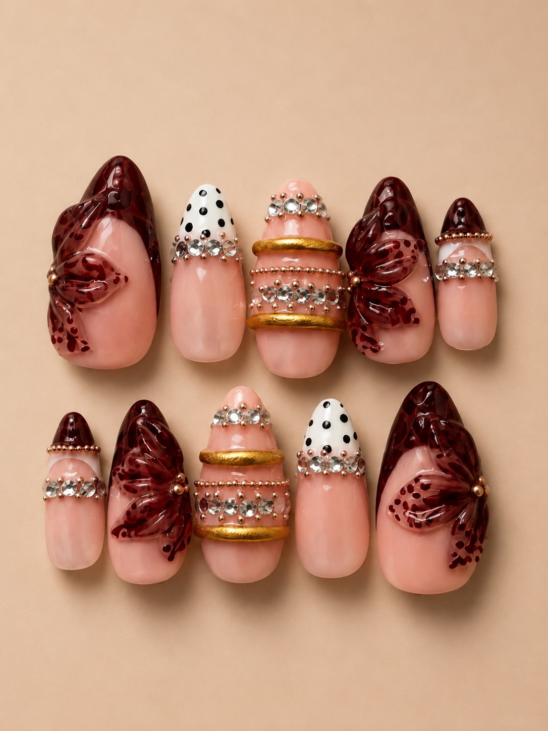 Burgundy Luxe Charm