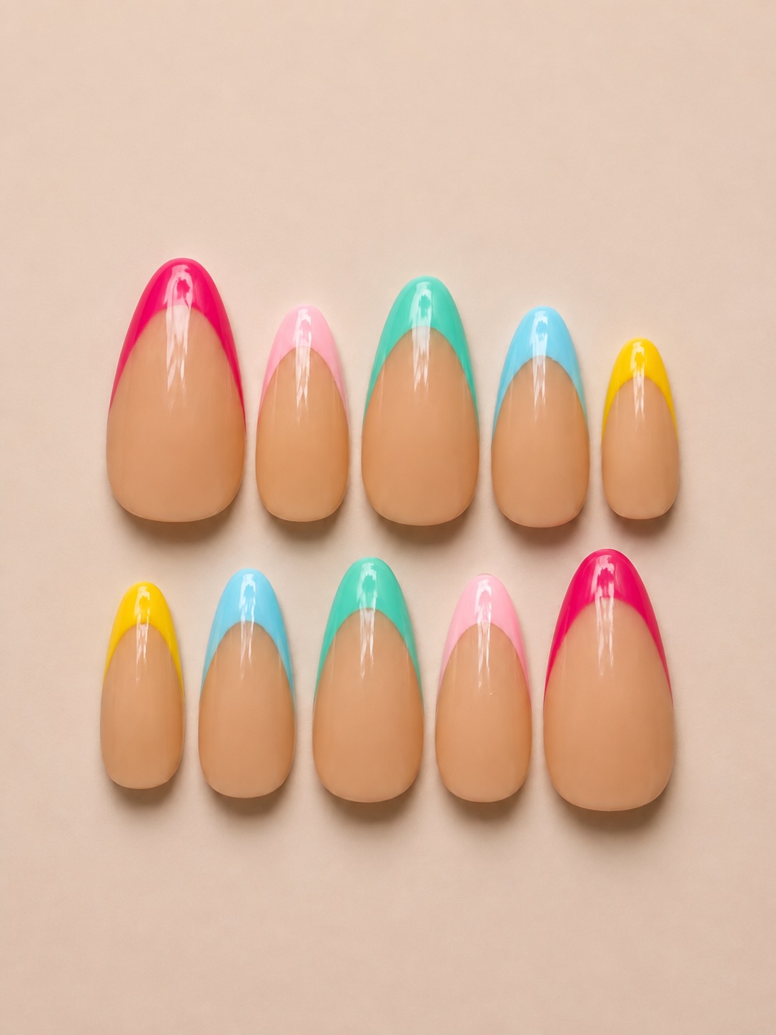 Rainbow Ombre French