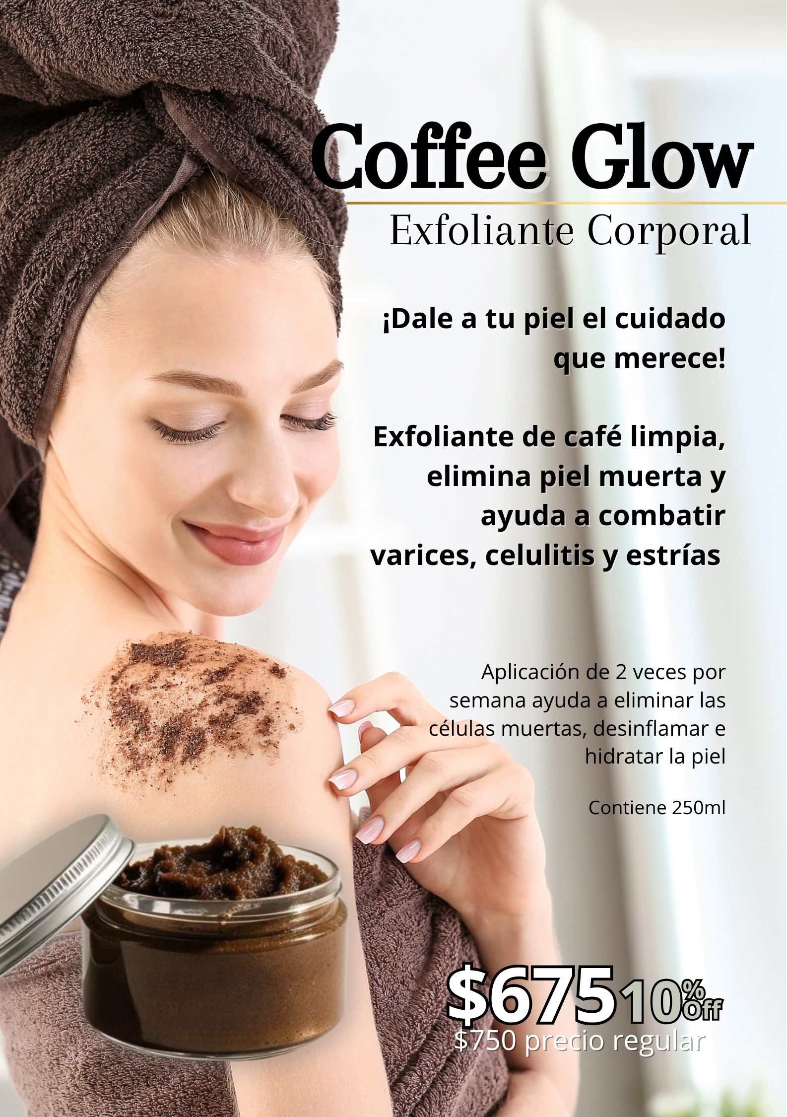 Exfoliante Corporal Coffe Glow — Cuidado Corporal Vimaralis
