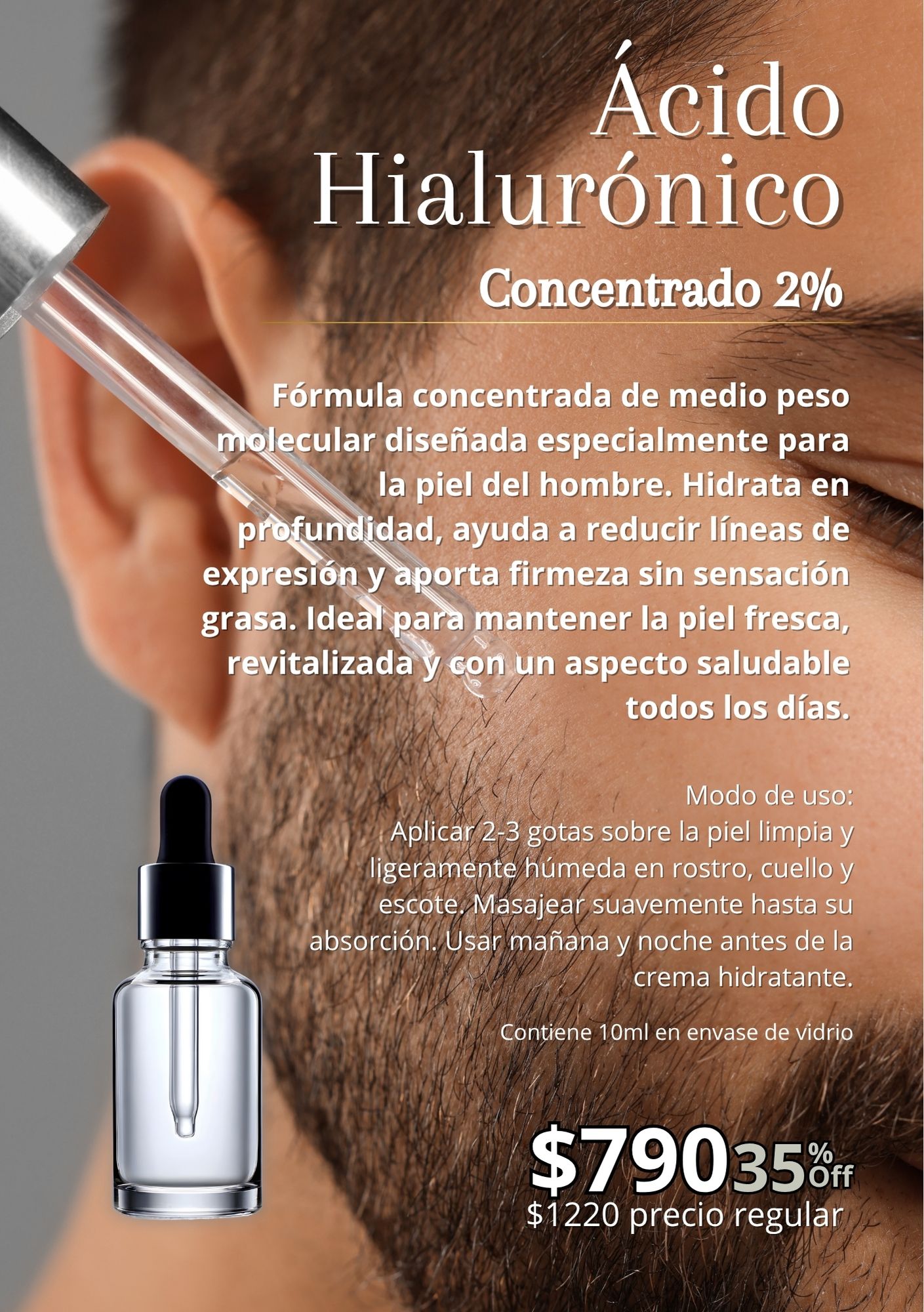 Sérum Ácido Hialurónico for Men — Vimaralis