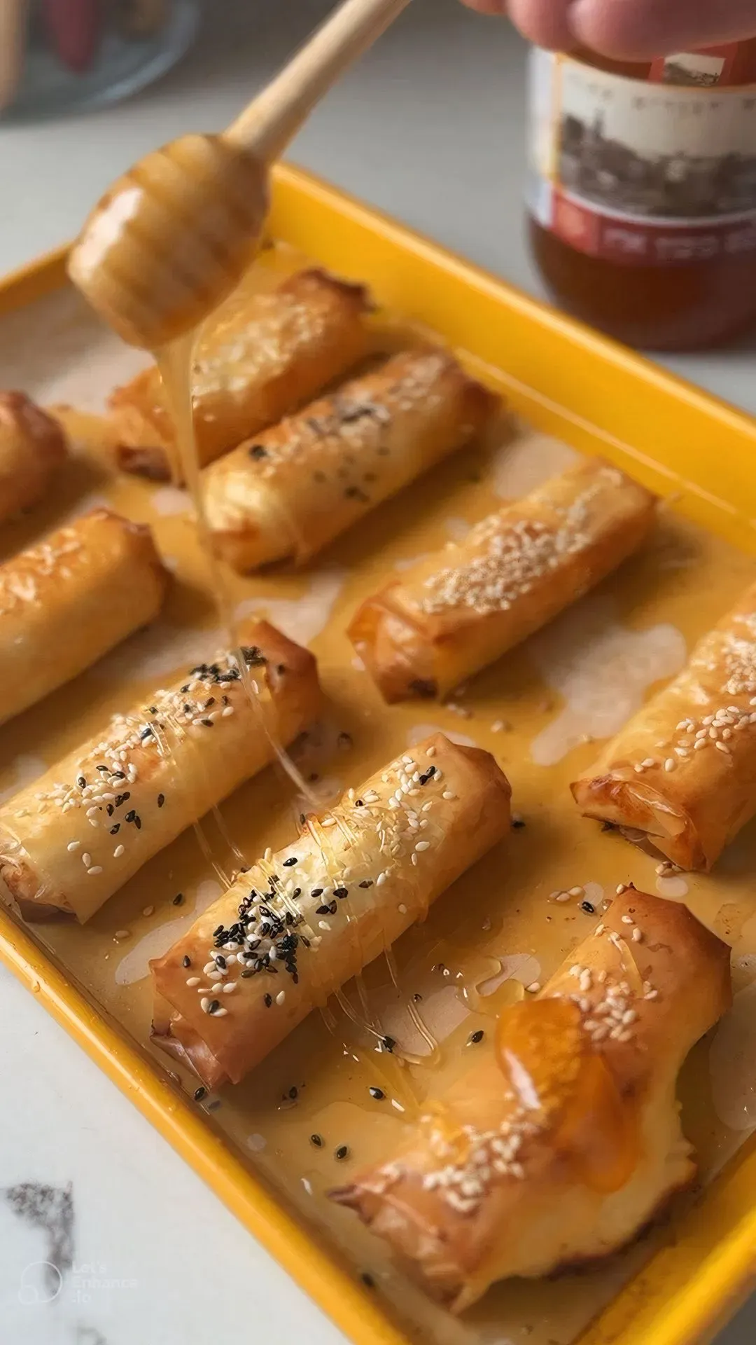 פטה אפויה בפילו עם דבש ושומשום