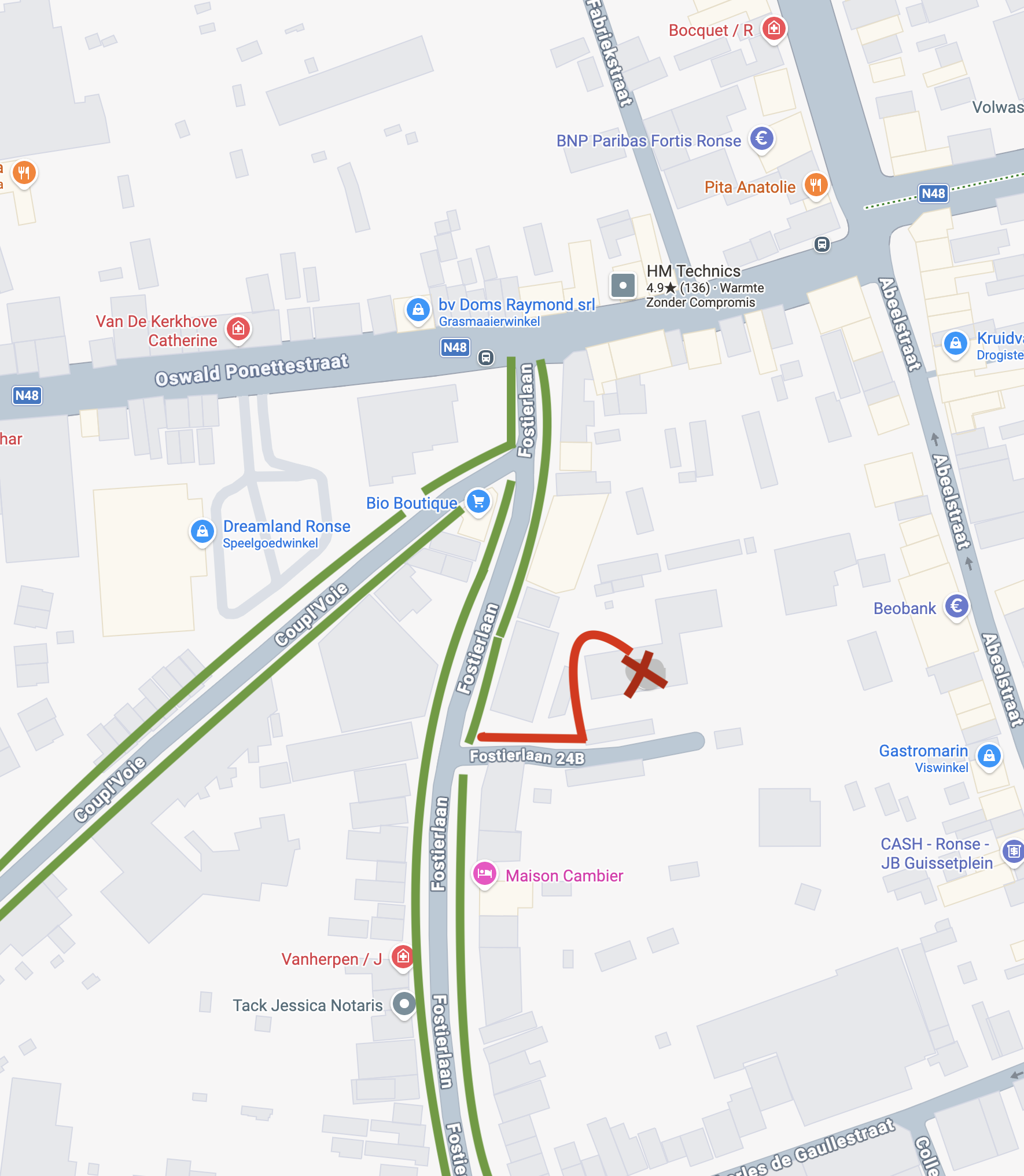 Overzichtskaart route VintageAudioArt