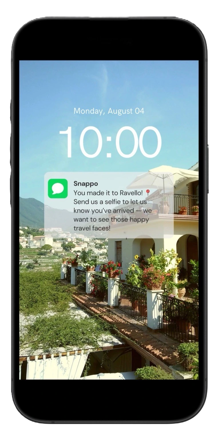 Snappo wedding and event text prompts and private event guest feed