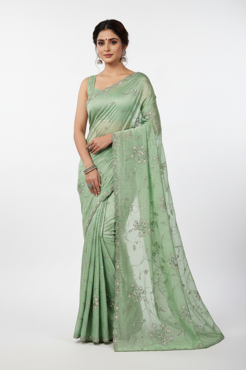 FANCY WORK SAREES