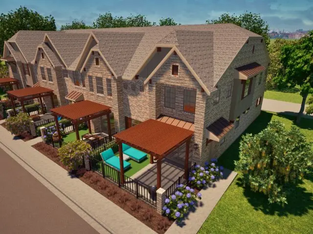 New Luxury Townhomes For Sale at Chelsea Green in The Colony, TX Offer Lakeside Living on Lake Lewisville