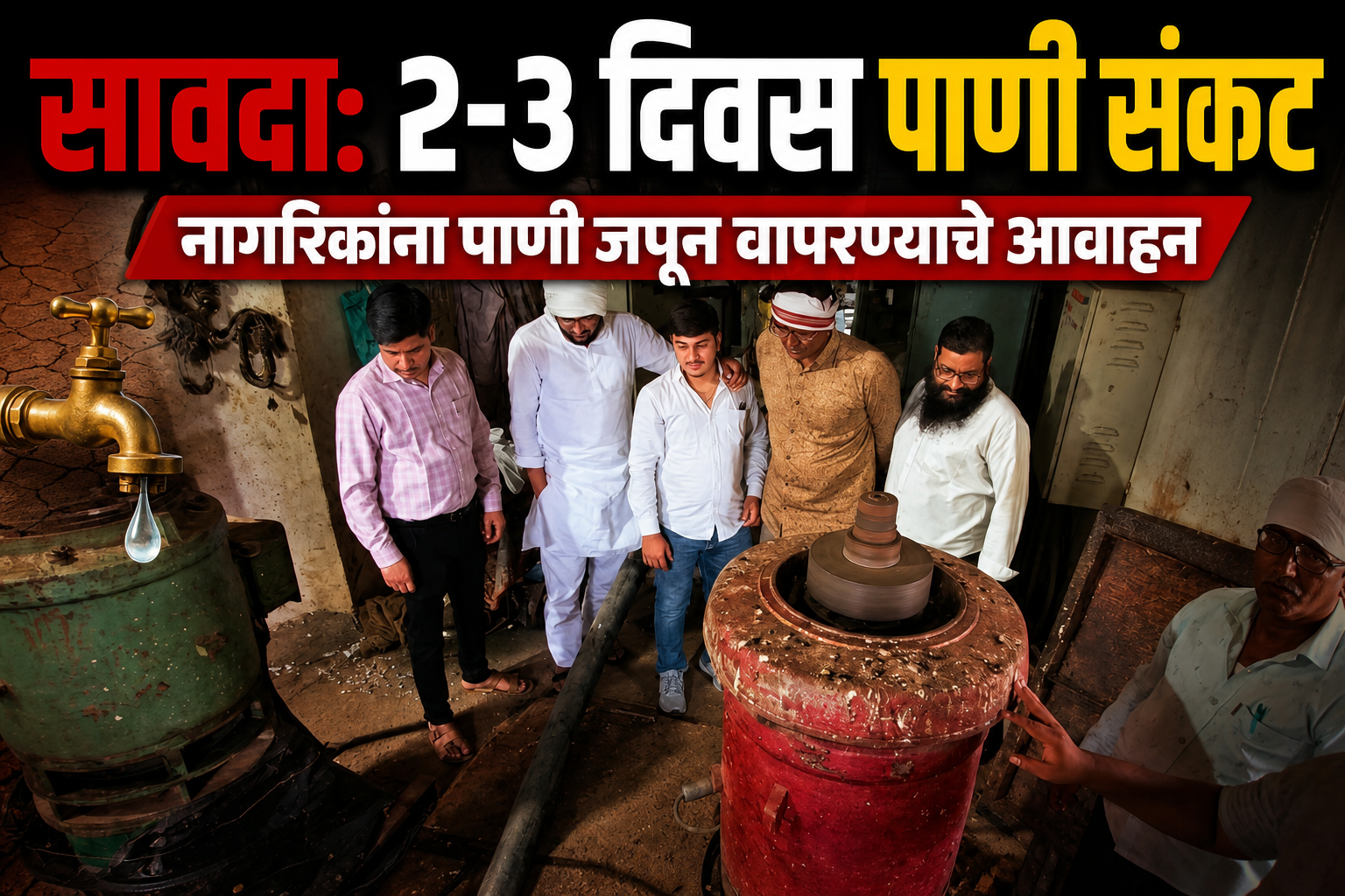 सावदा शहरात २ ते ३ दिवस पाणी संकट; नागरिकांना काटकसरीचे आवाहन