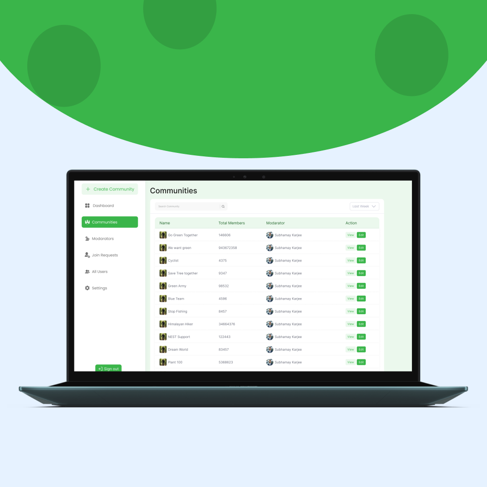 Plant Community Admin App screenshot 2