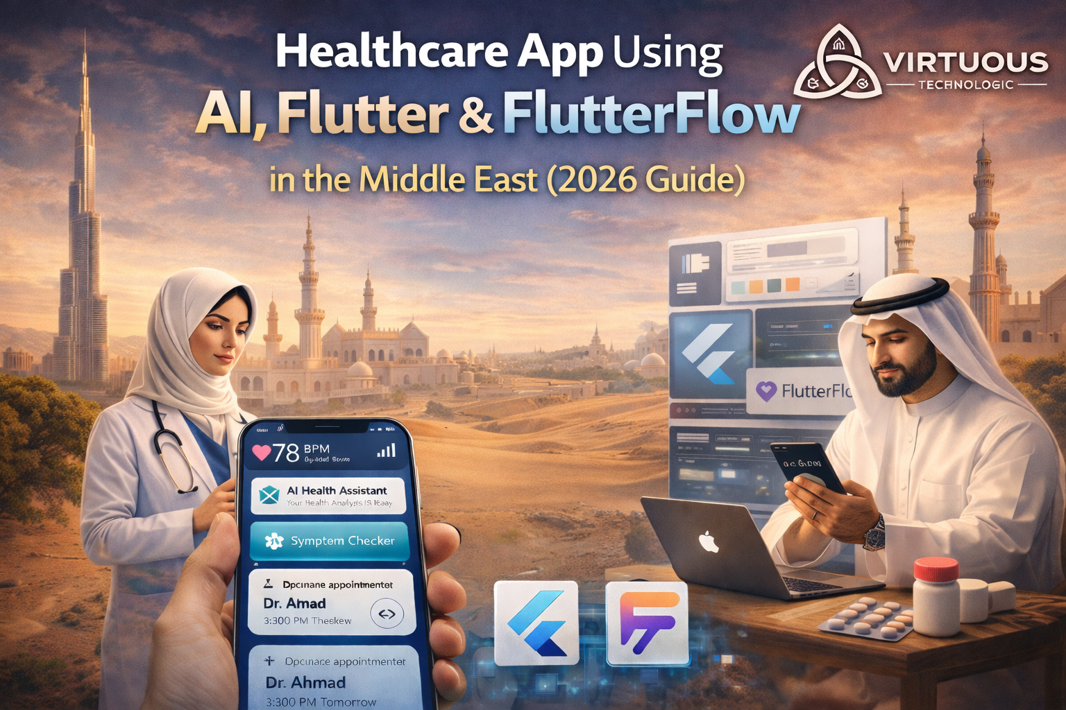 Healthcare App Using AI, Flutter, and FlutterFlow in/for Middle East (2026 Guide)