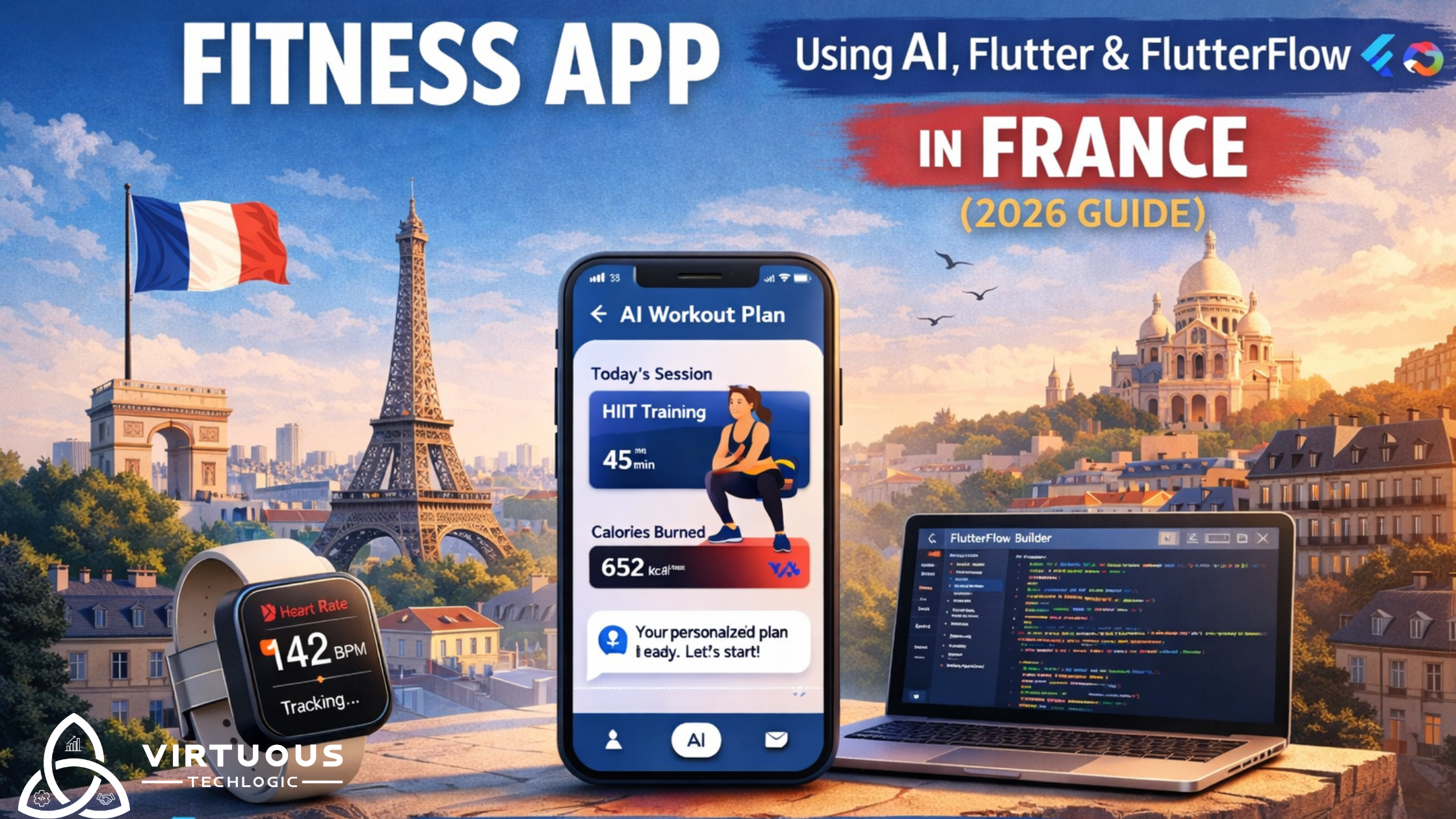 Fitness App Using AI, Flutter, and FlutterFlow in/for France (2026 Guide)