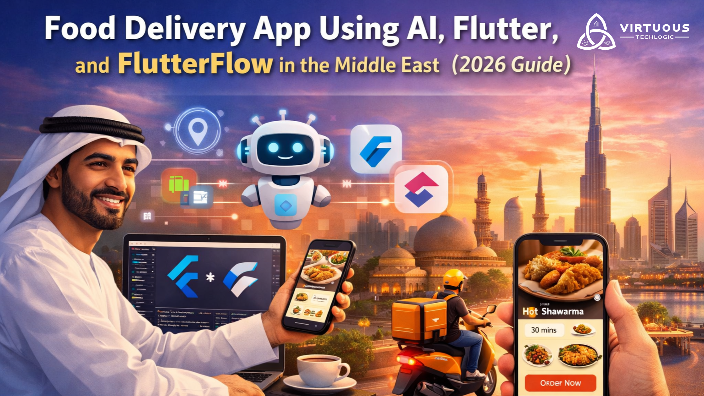 Food Delivery App Using AI, Flutter, and FlutterFlow in/for the Middle East (2026 Guide)