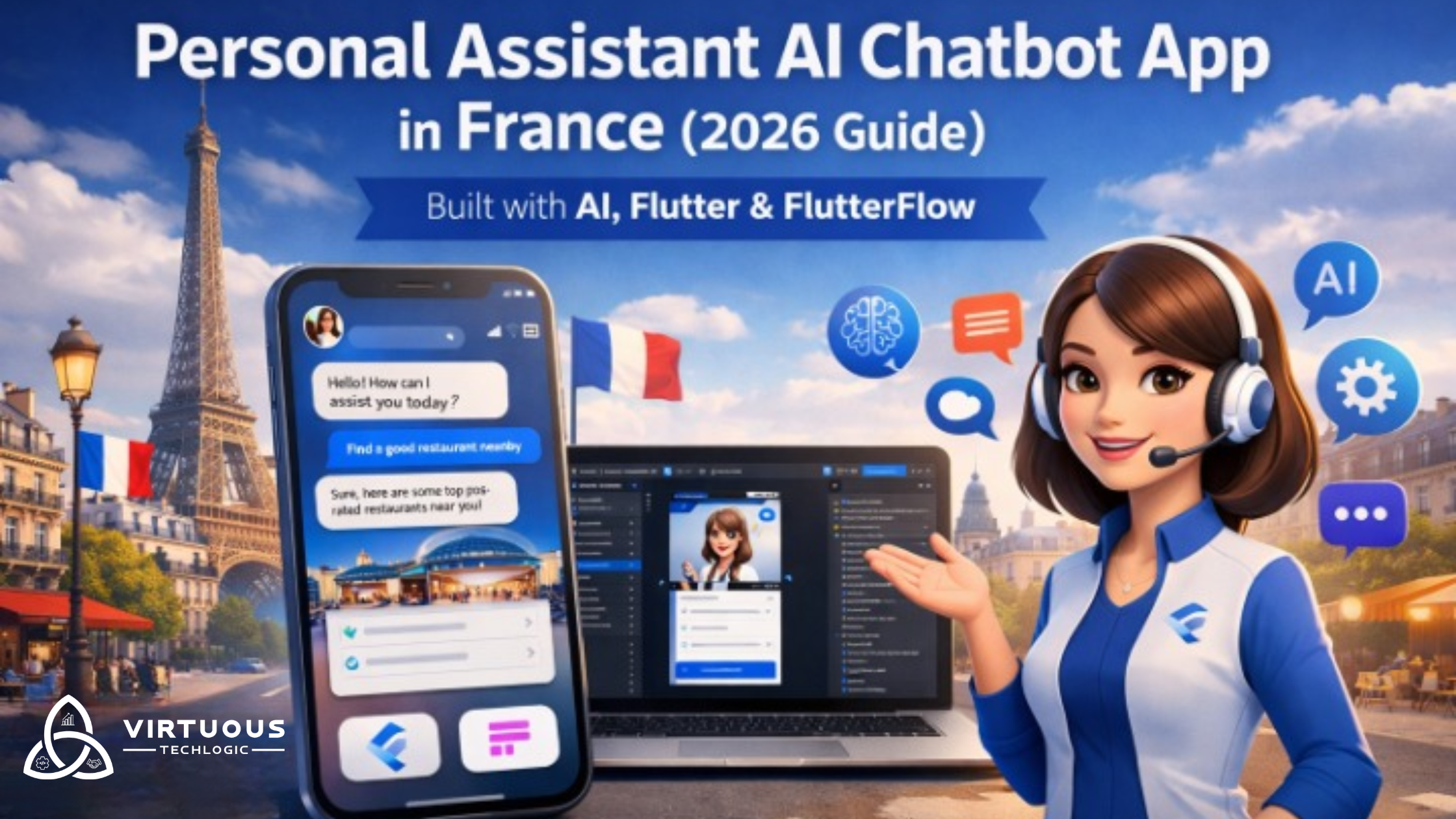 Personal Assistant Like AI Chatbot App Using AI, Flutter, and FlutterFlow in/for France (2026 Guide)