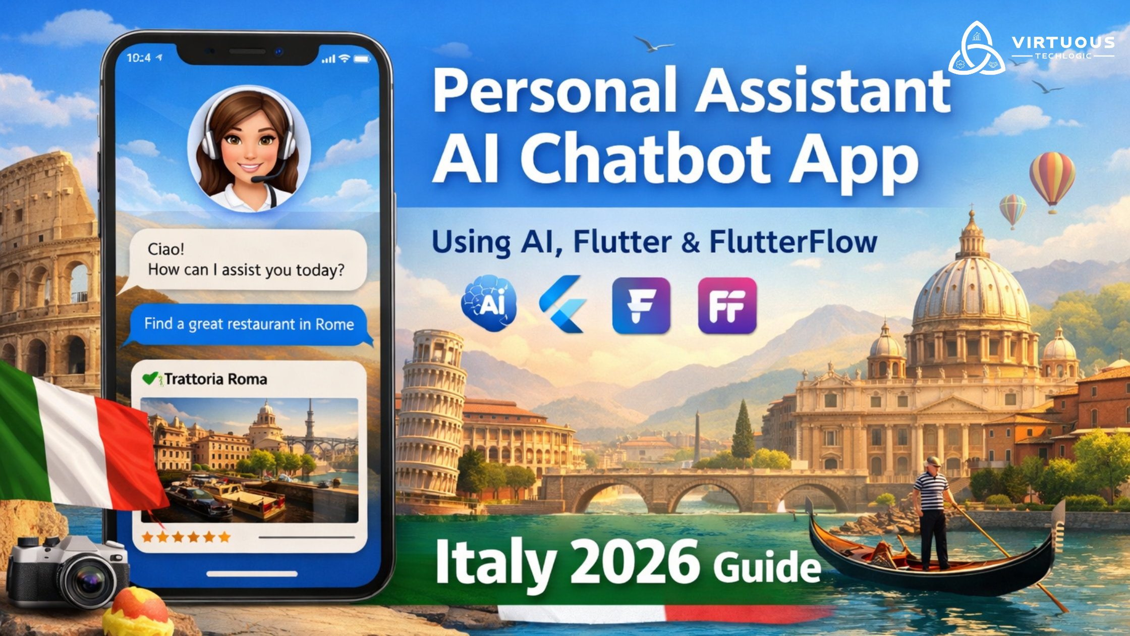 Personal Assistant Like AI Chatbot App Using AI, Flutter, and FlutterFlow in/for Italy (2026 Guide)