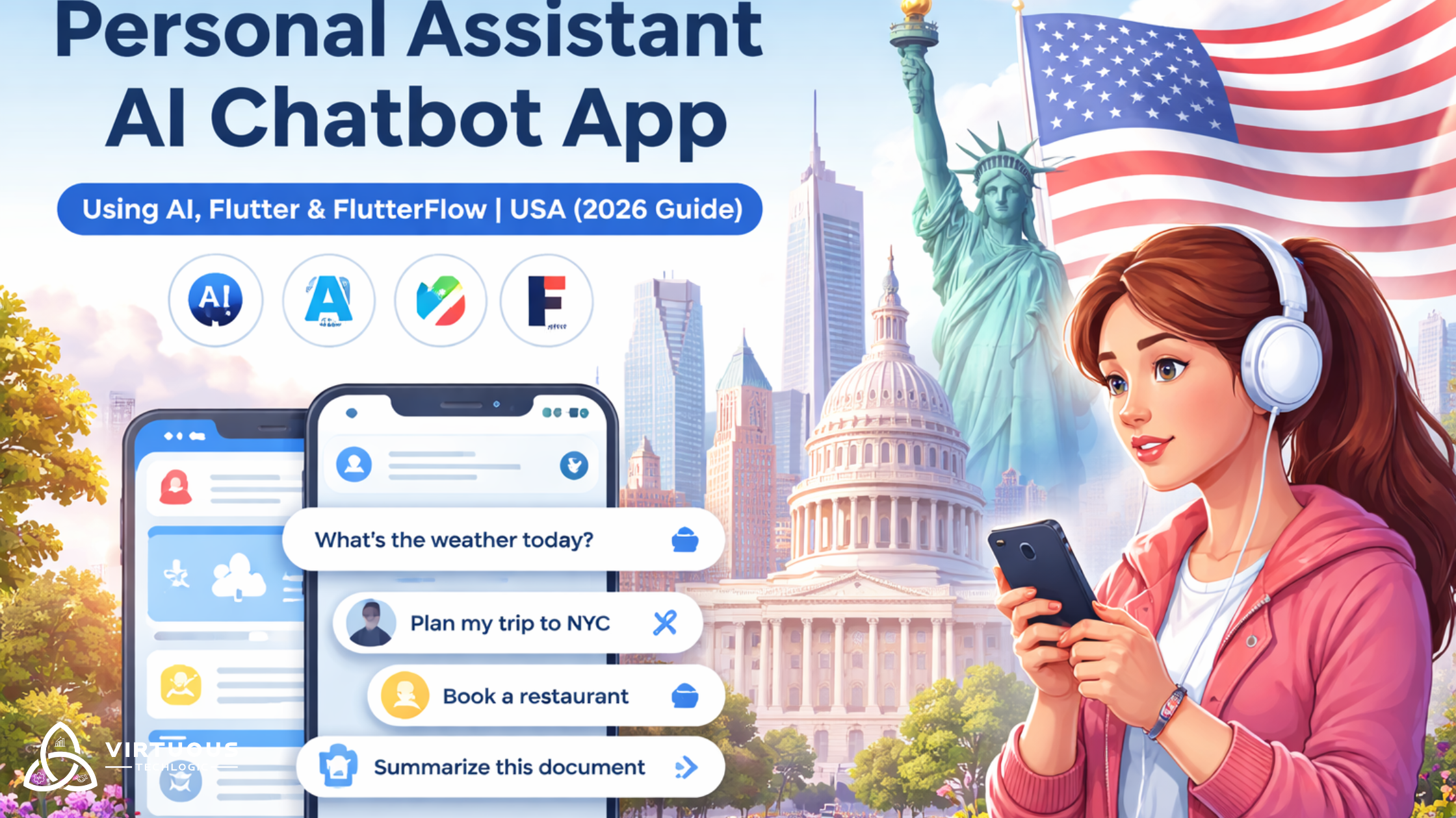Personal Assistant Like AI Chatbot App Using AI, Flutter, and FlutterFlow in/for the United States of America (USA) (2026 Guide)