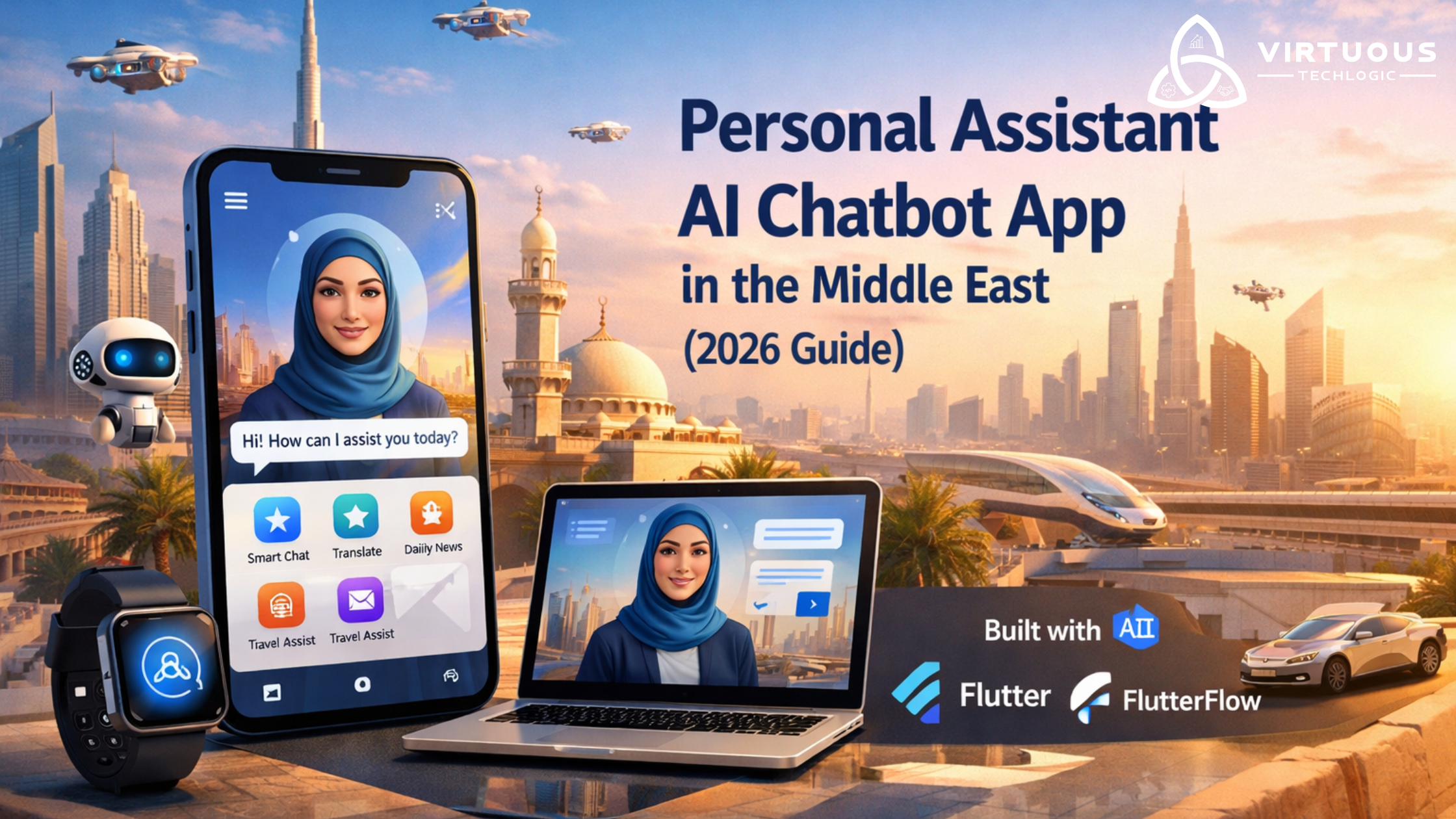 Personal Assistant Like AI Chatbot App Using AI, Flutter, and FlutterFlow in/for Middle East (2026 Guide)