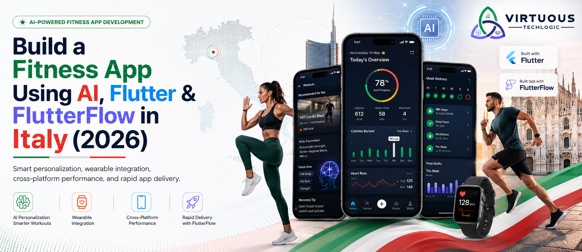 Fitness App Using AI, Flutter, and FlutterFlow in/for Italy (2026 Guide)
