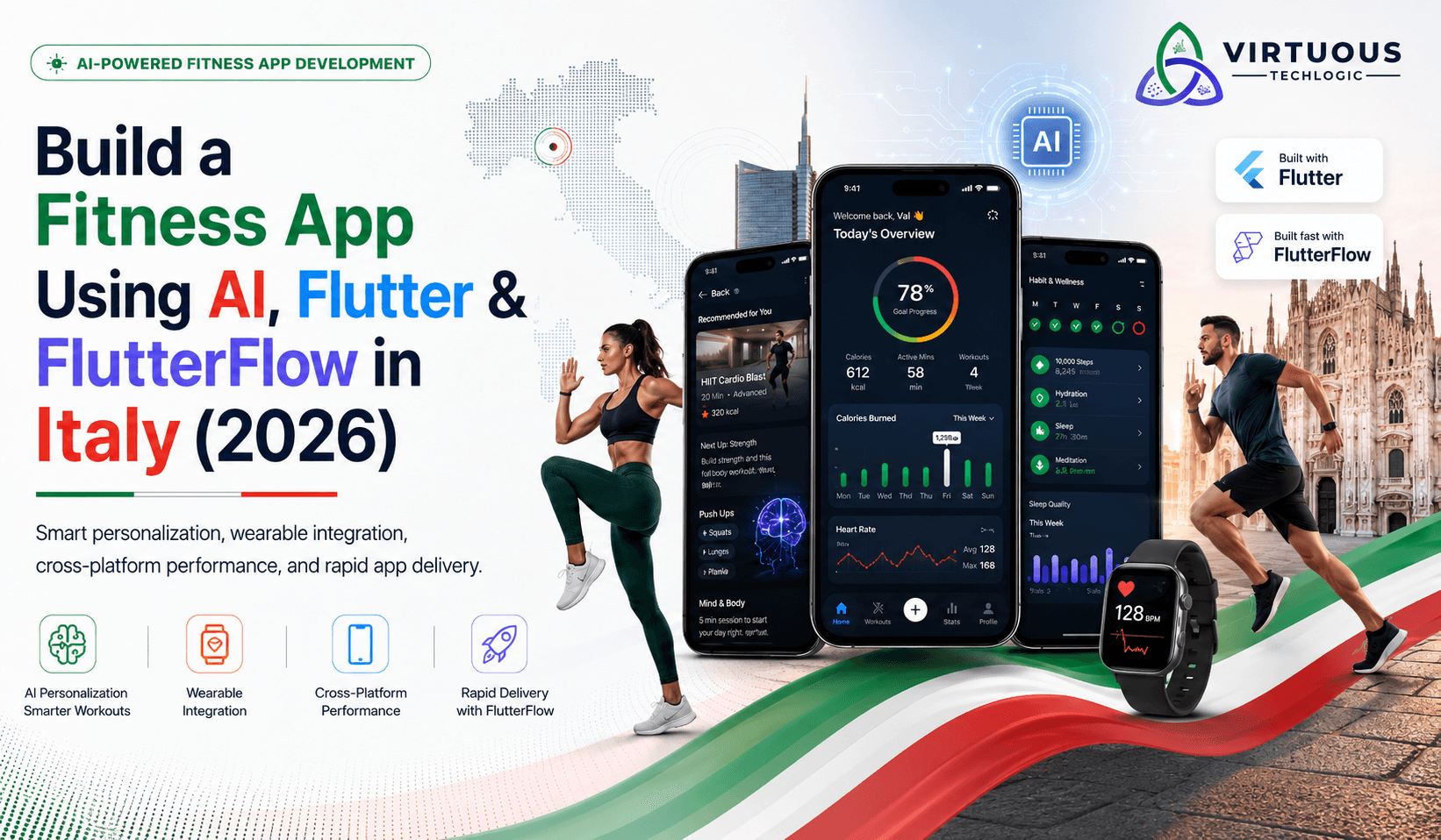Fitness App Using AI, Flutter, and FlutterFlow in/for Italy (2026 Guide)