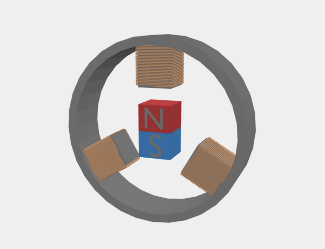 Three Phase Permanent Magnet Synchronous Motor