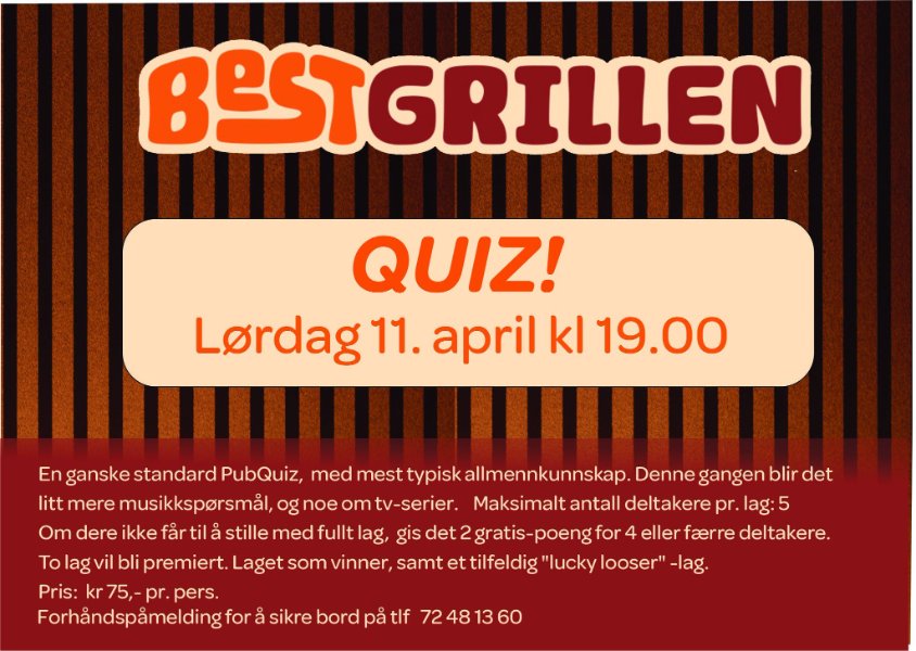 Quiz på Bestgrillen