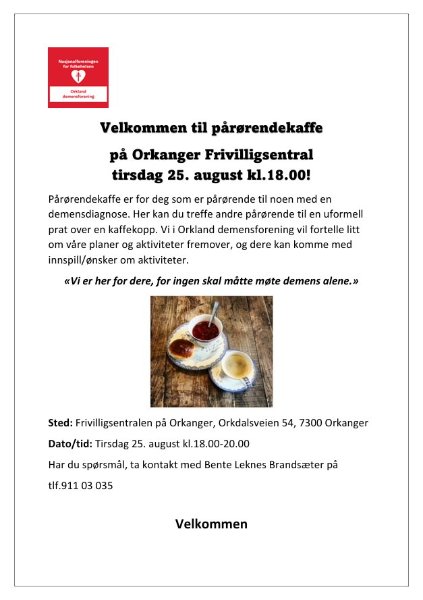 Pårørendekaffe