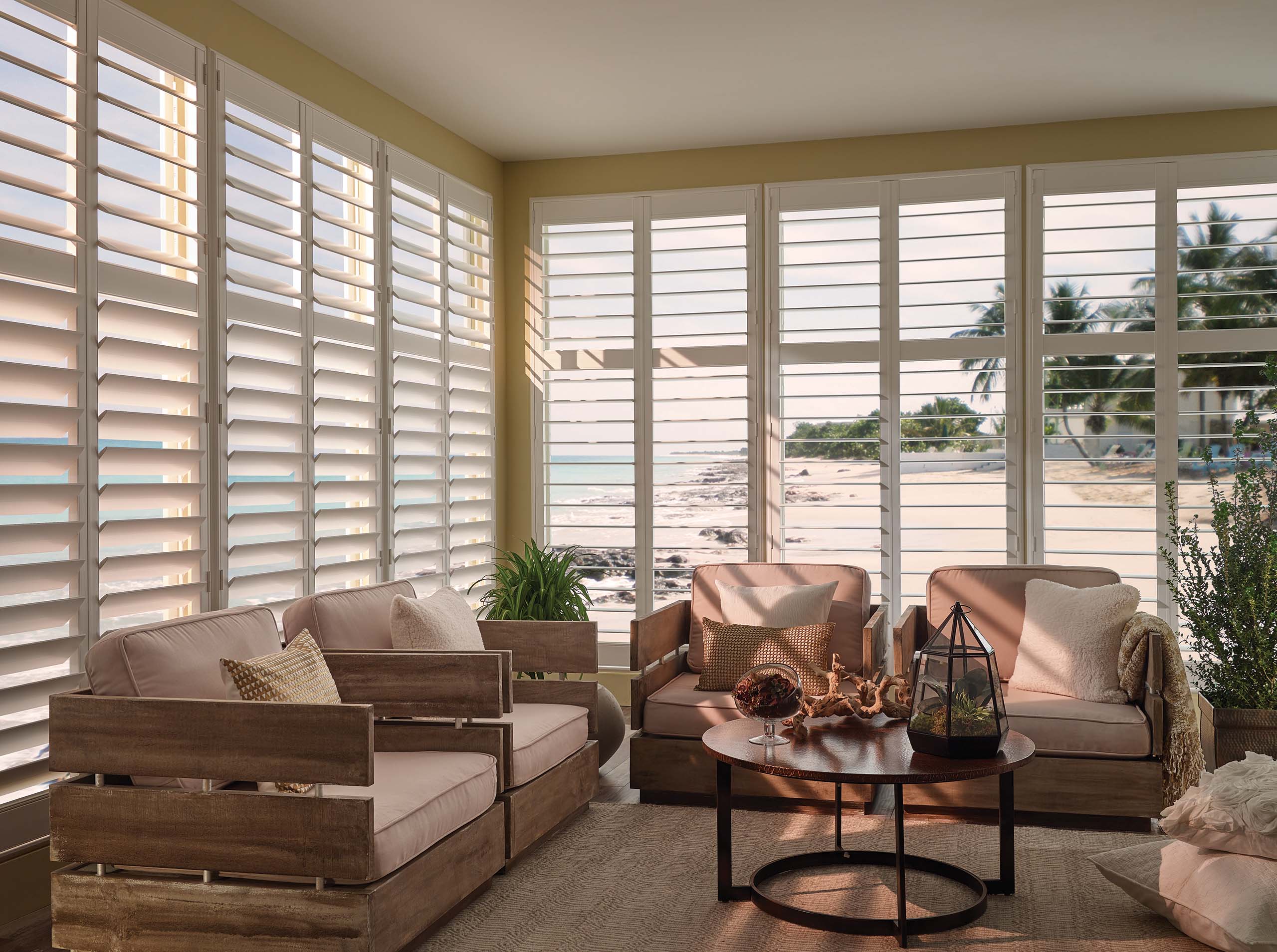 Shutters is living room