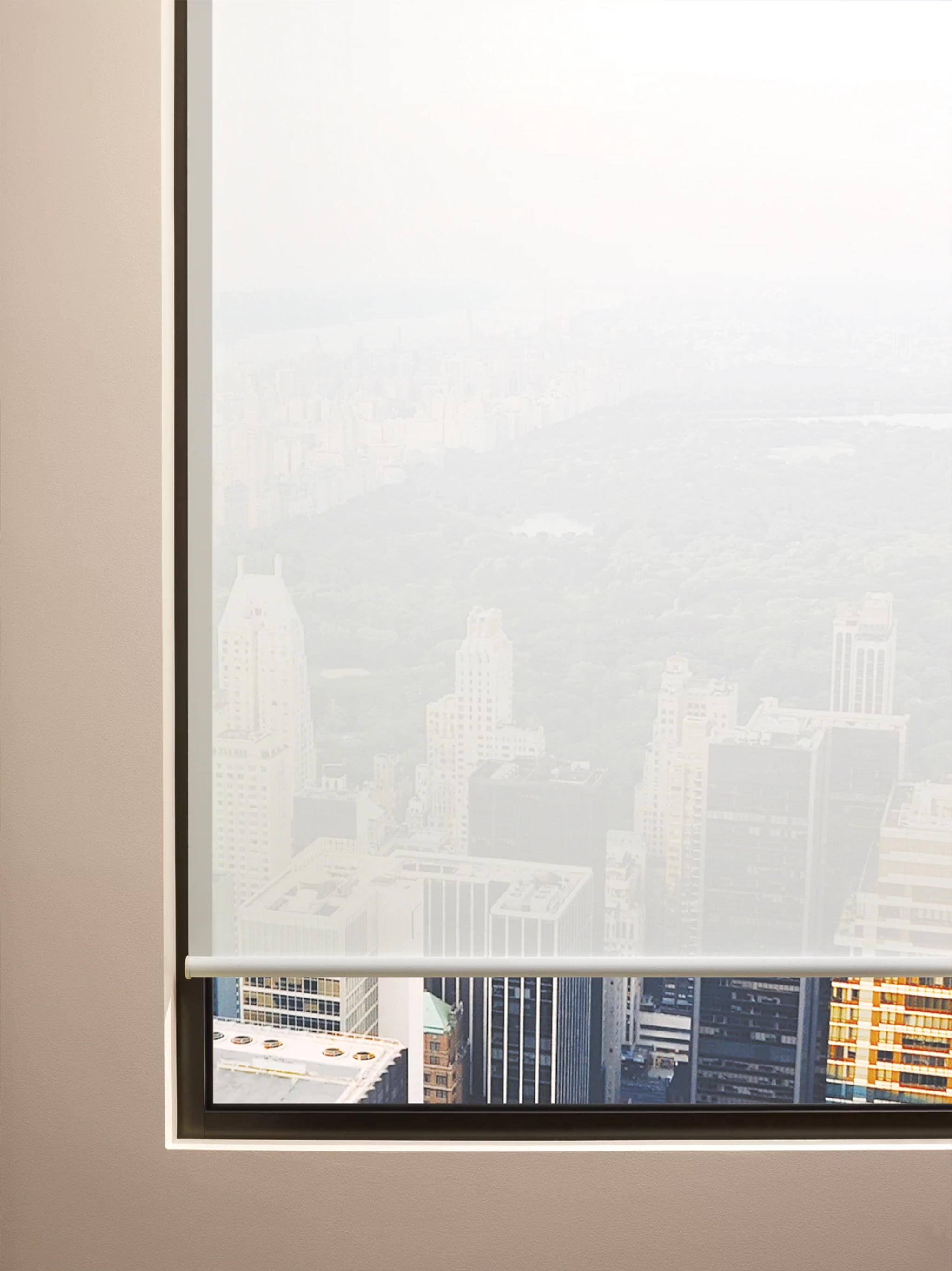 white Solar Roller Shades in Victoria BC