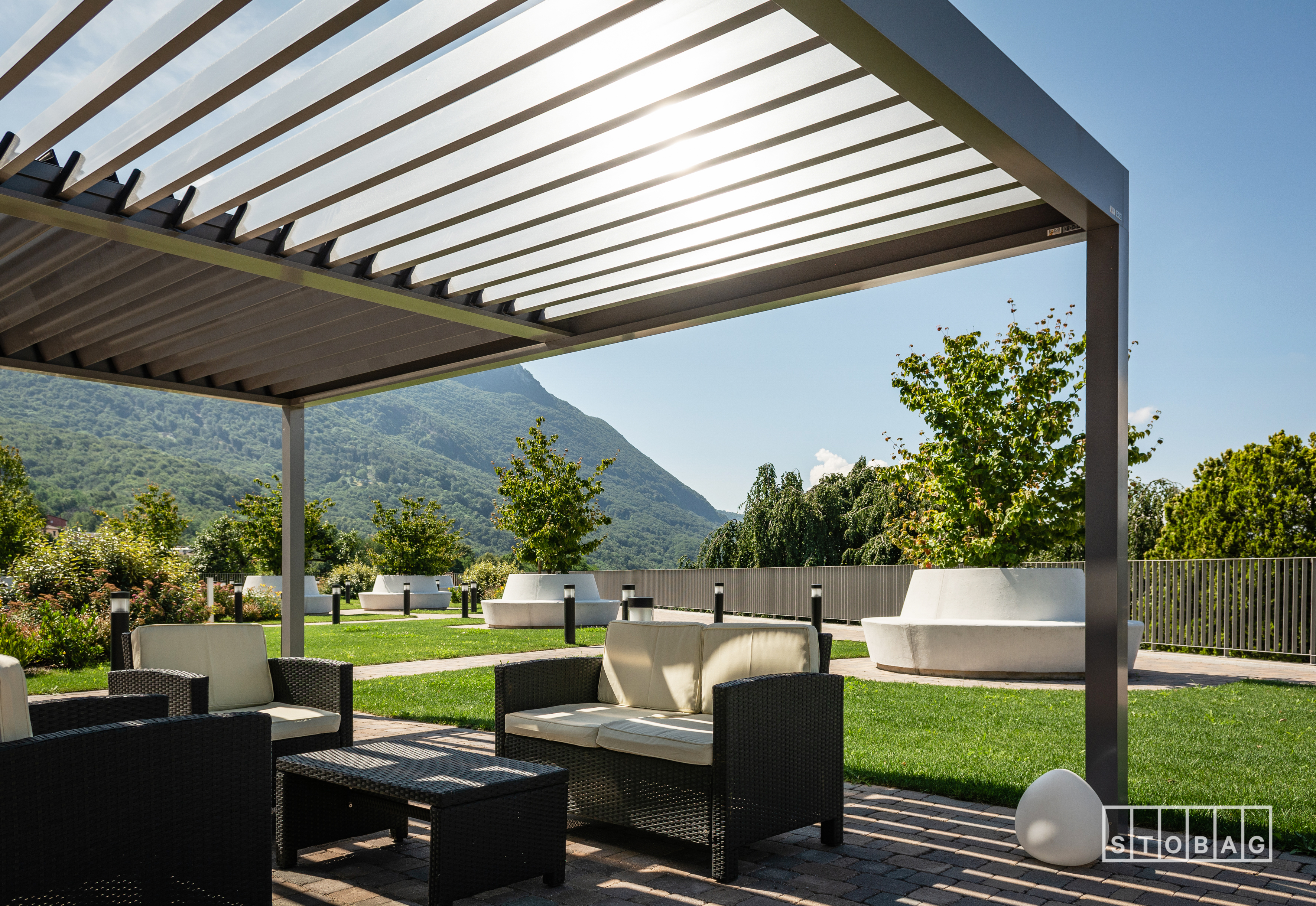 The bavona patio cover by Vistashades Chilliwack BC