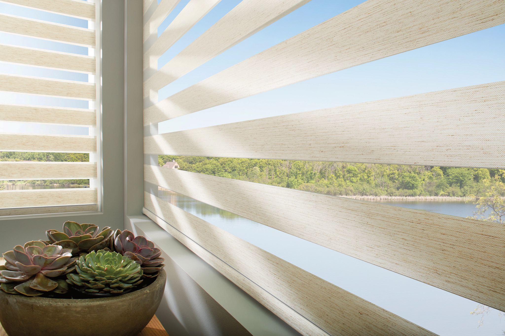banded shades by Hunter Douglas in Victoria BC