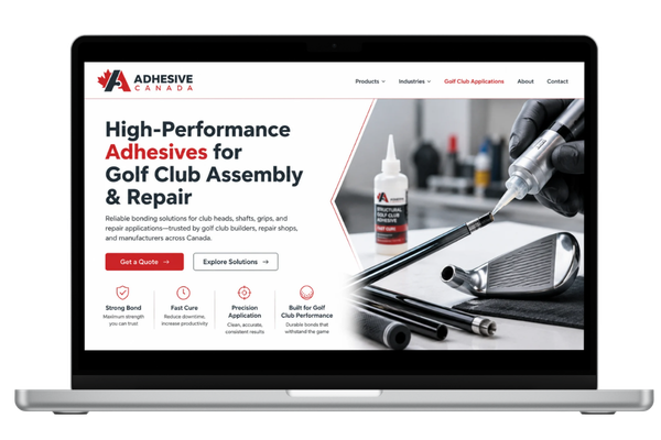 Adhesive Canada application landing pages matching customers to the right adhesive by project