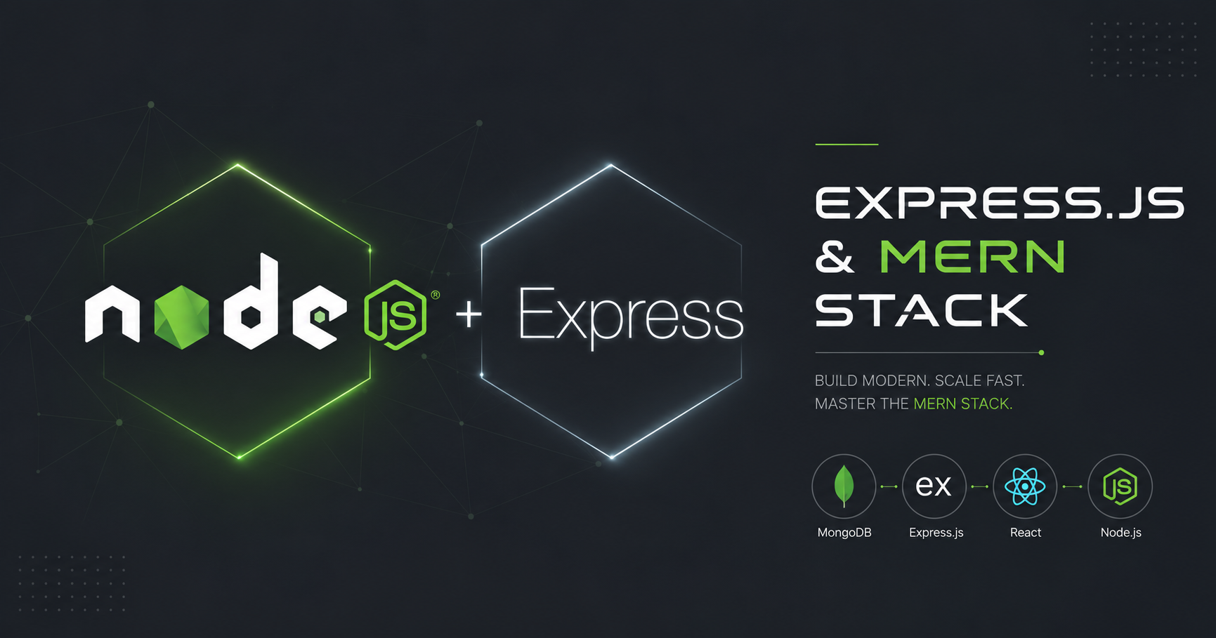 Express.js architecture and role in MERN stack development web application backend.