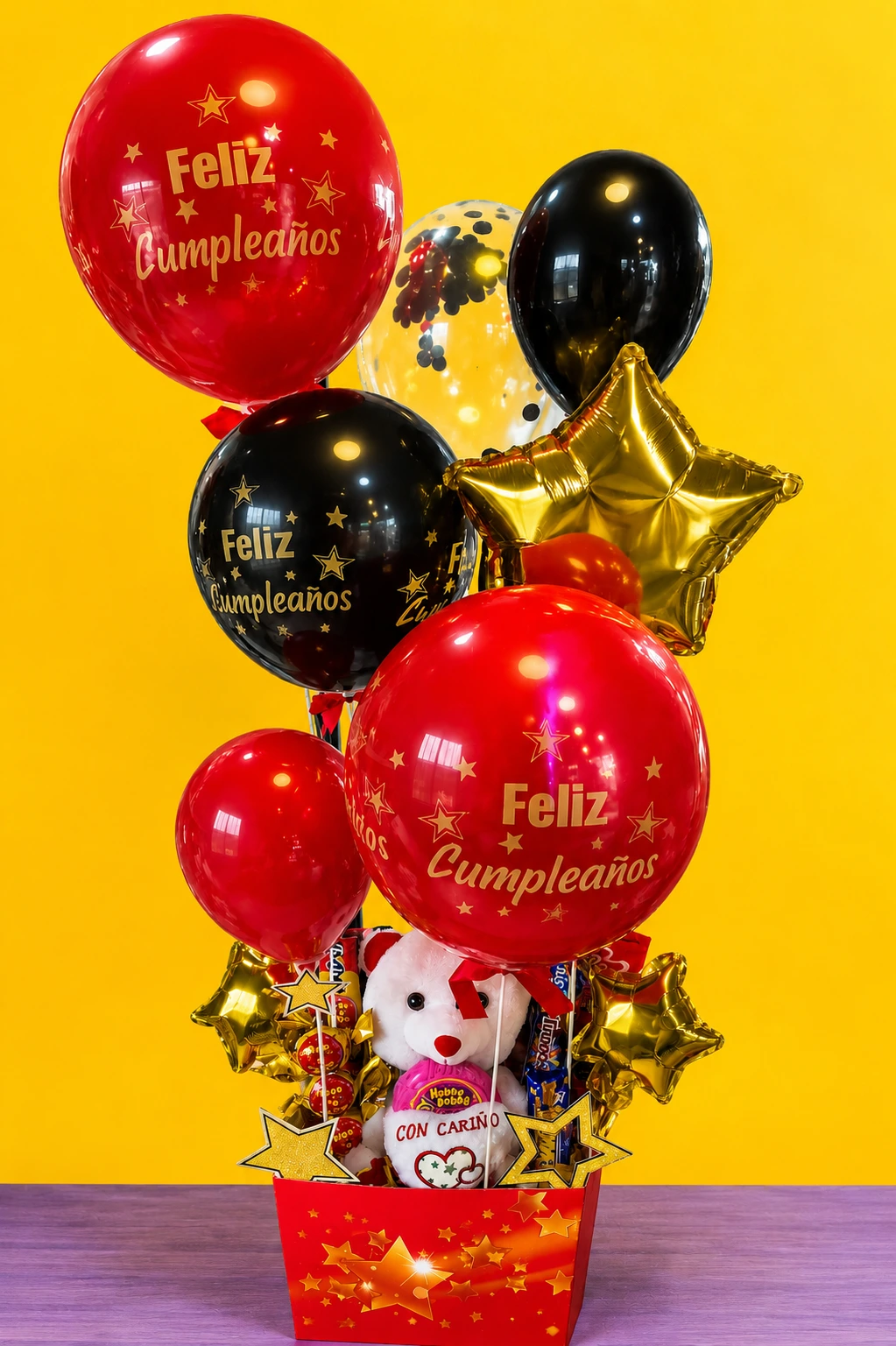 Box Globo feliz cumpleaños 