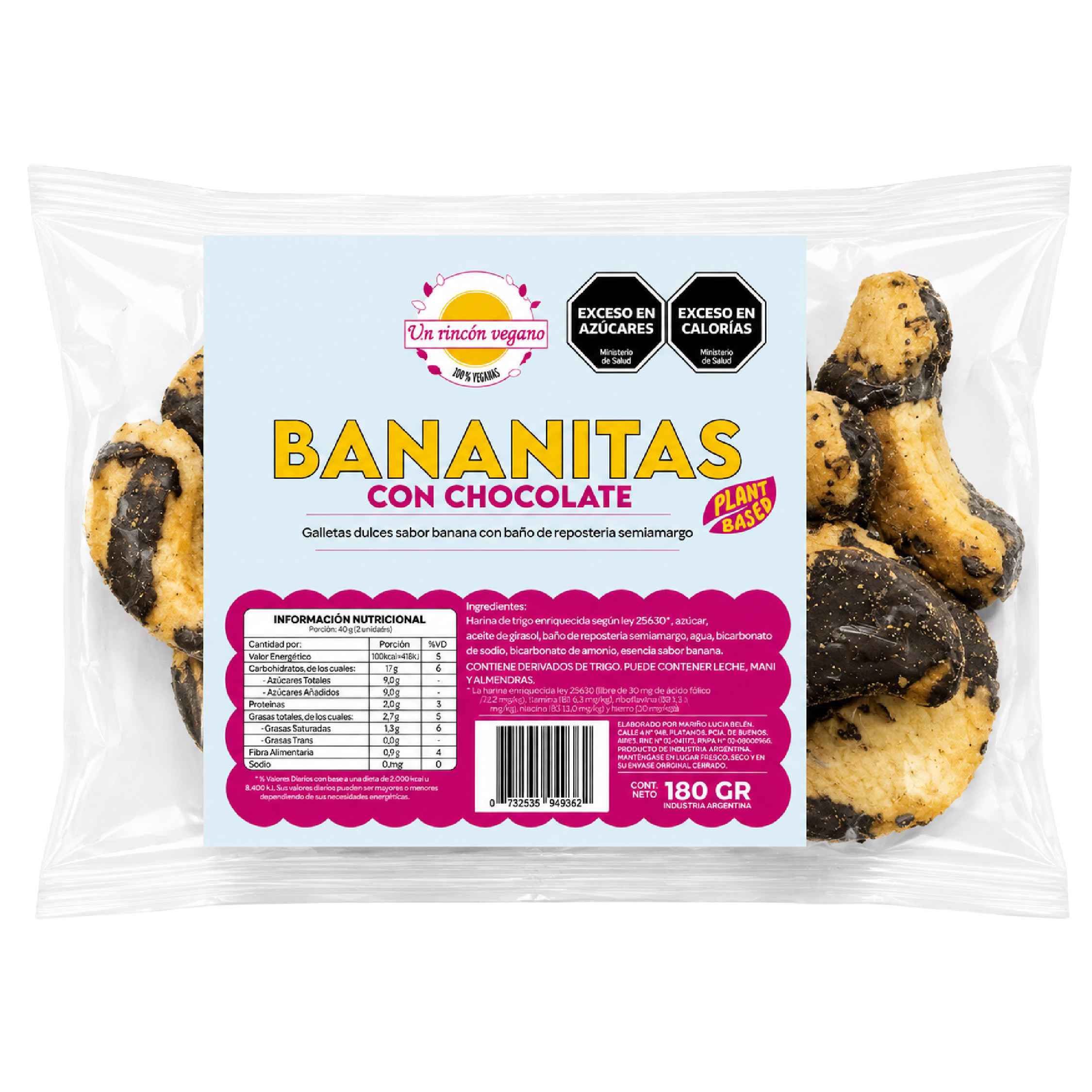 Bananitas con chocolate