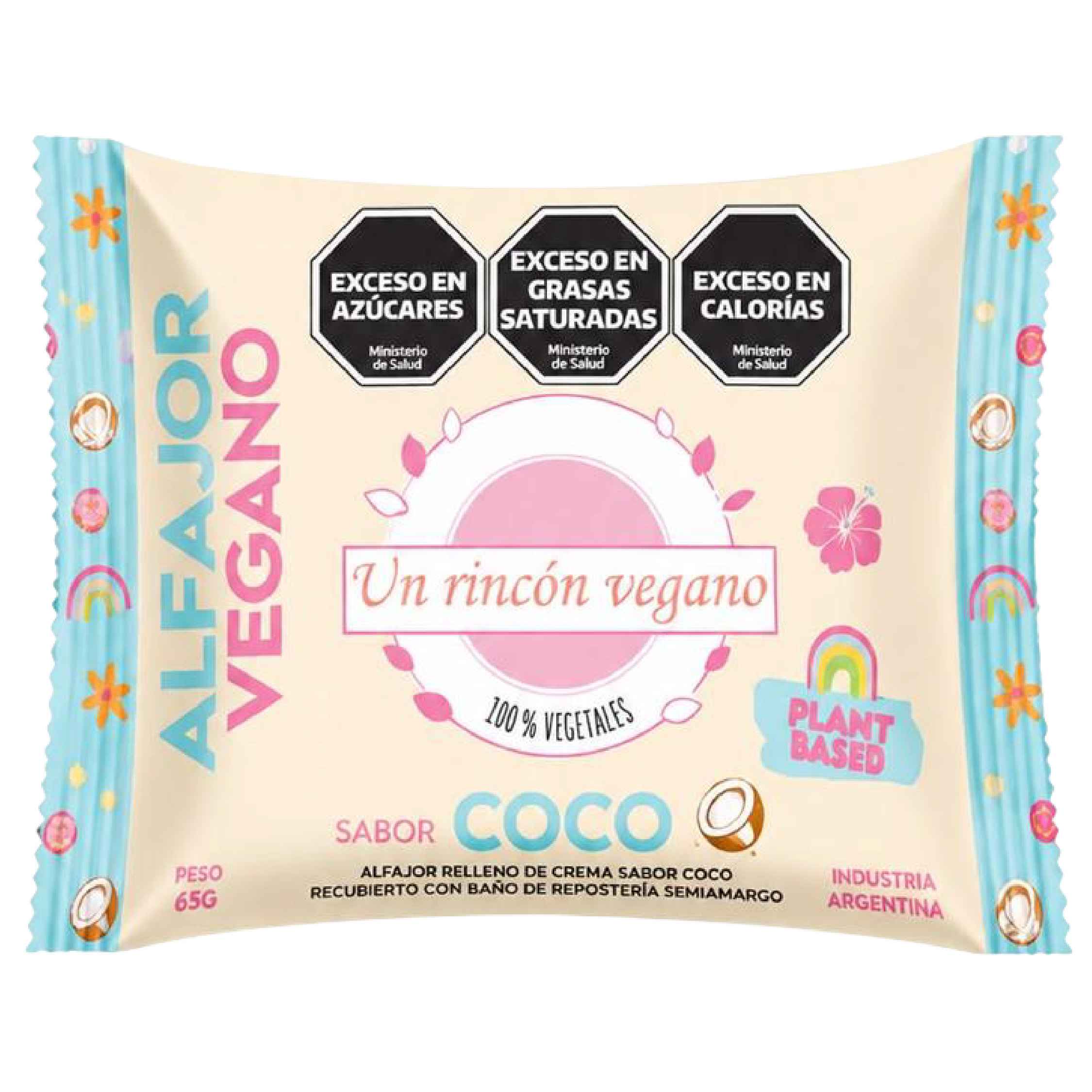 Alfajor sabor coco