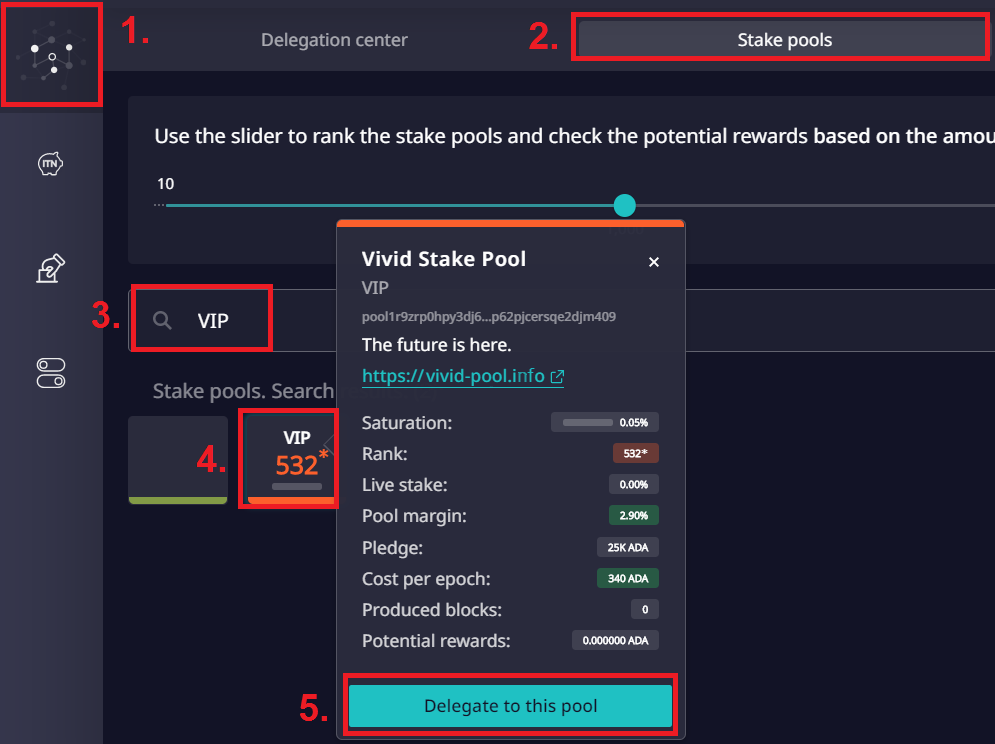 Stake with Daedalus