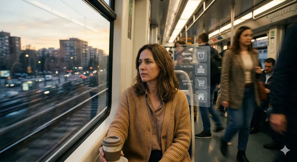 Vivir en piloto automático. Por qué te sientes vacío aunque tu vida esté bien