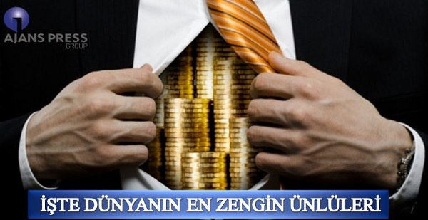 Medya takibinin öncü kuruluşu Ajans Press, Forbes dergisinin verilerini derleyerek dünyanın en zengin ünlülerinin medya karnesini çıkardı.