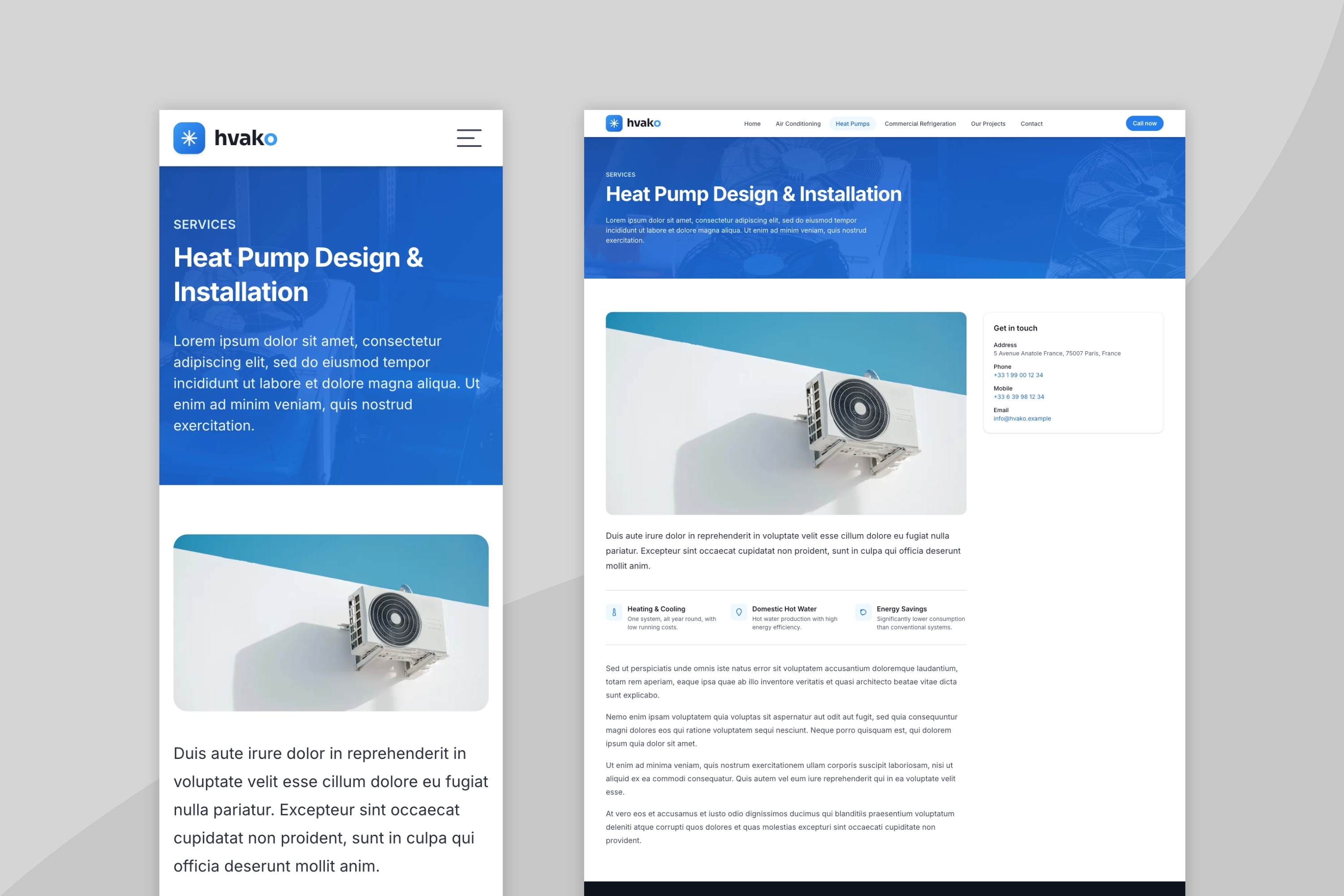 HVAKO β Next.js HVAC business website template