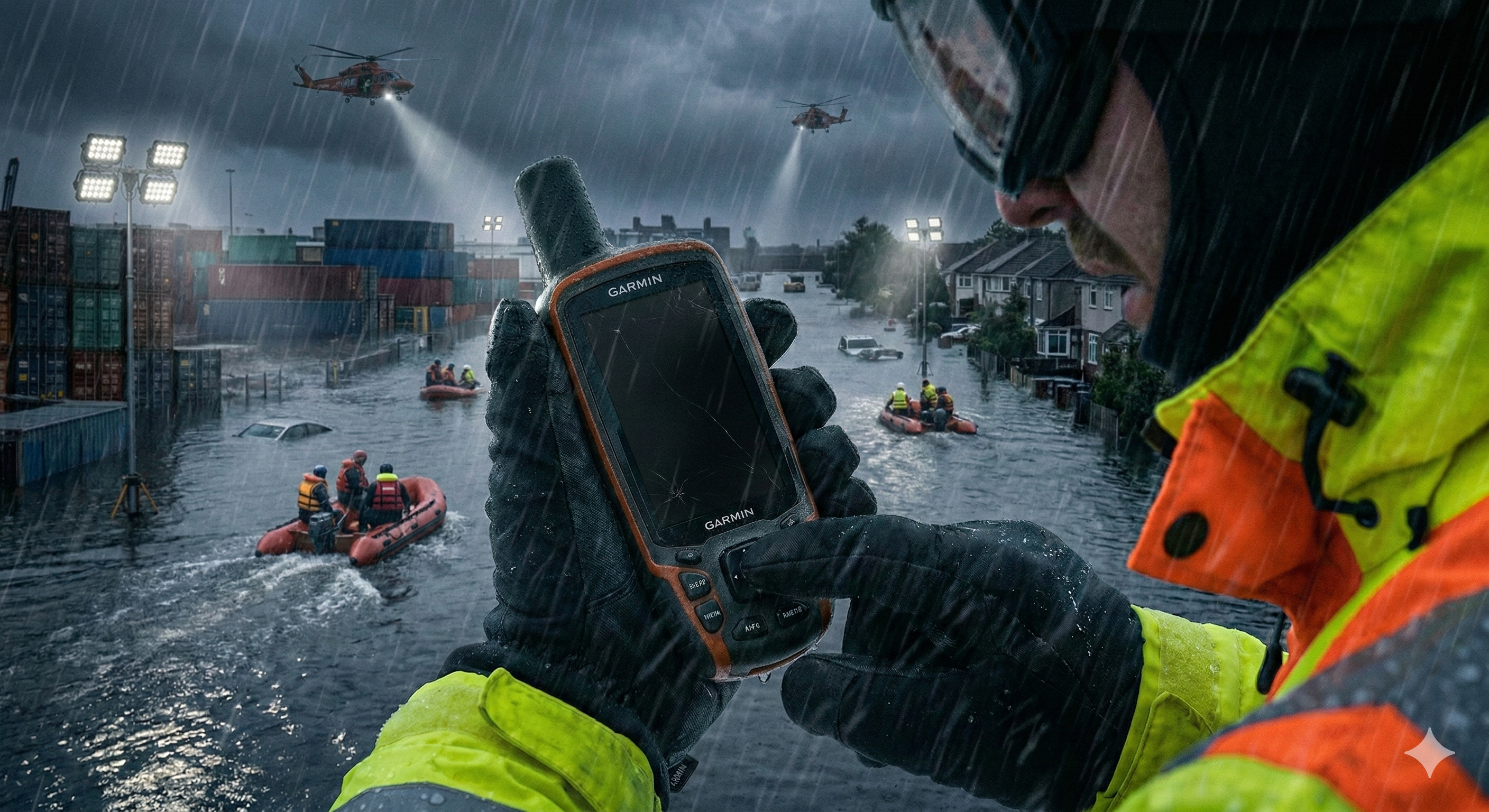 Flood Response Logistics: Tracking assets when roads, networks, and maps change