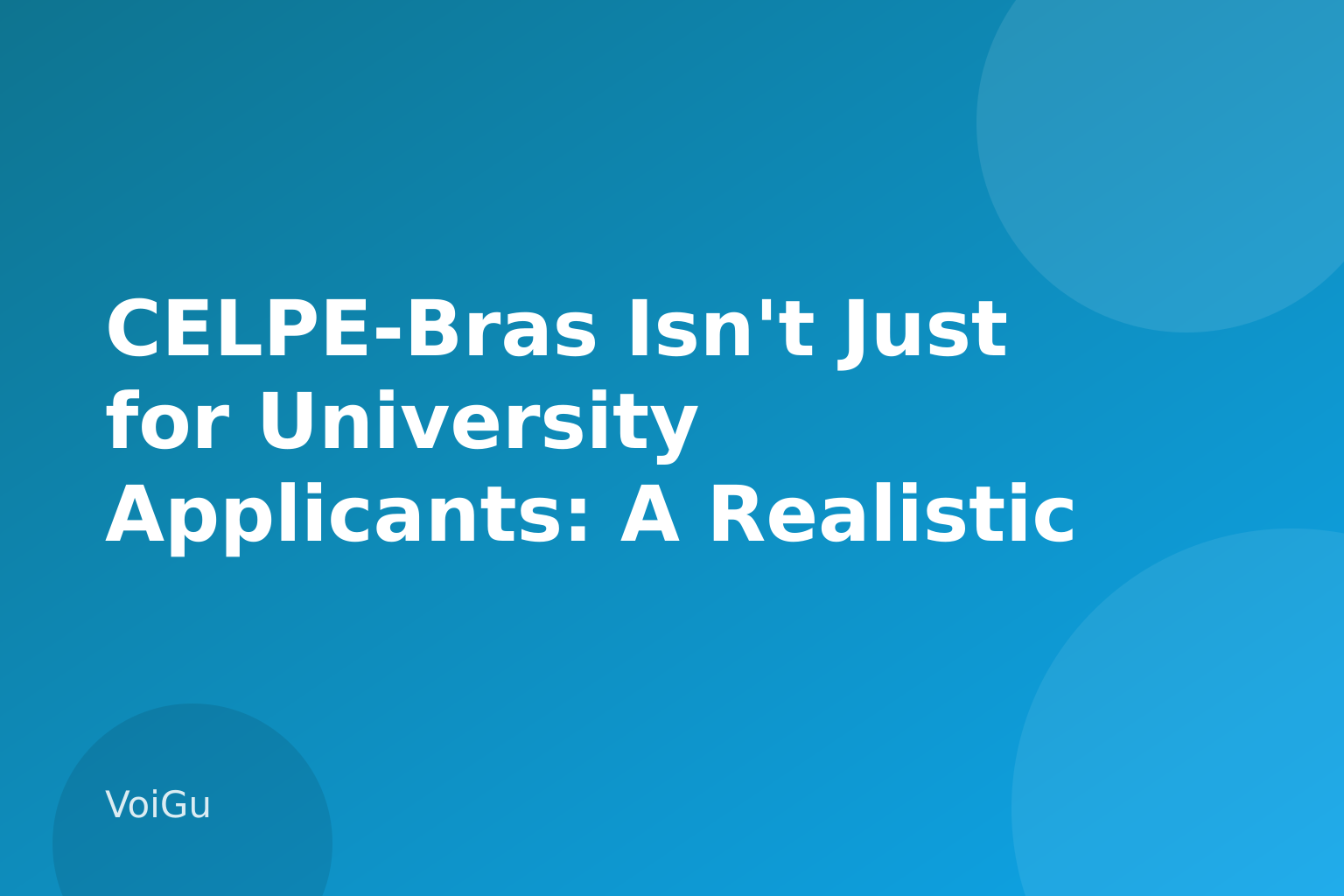 CELPE-Bras Isn't Just for University Applicants: A Realistic Self-Study Plan for Brazilian Portuguese Learners — VoiGu
