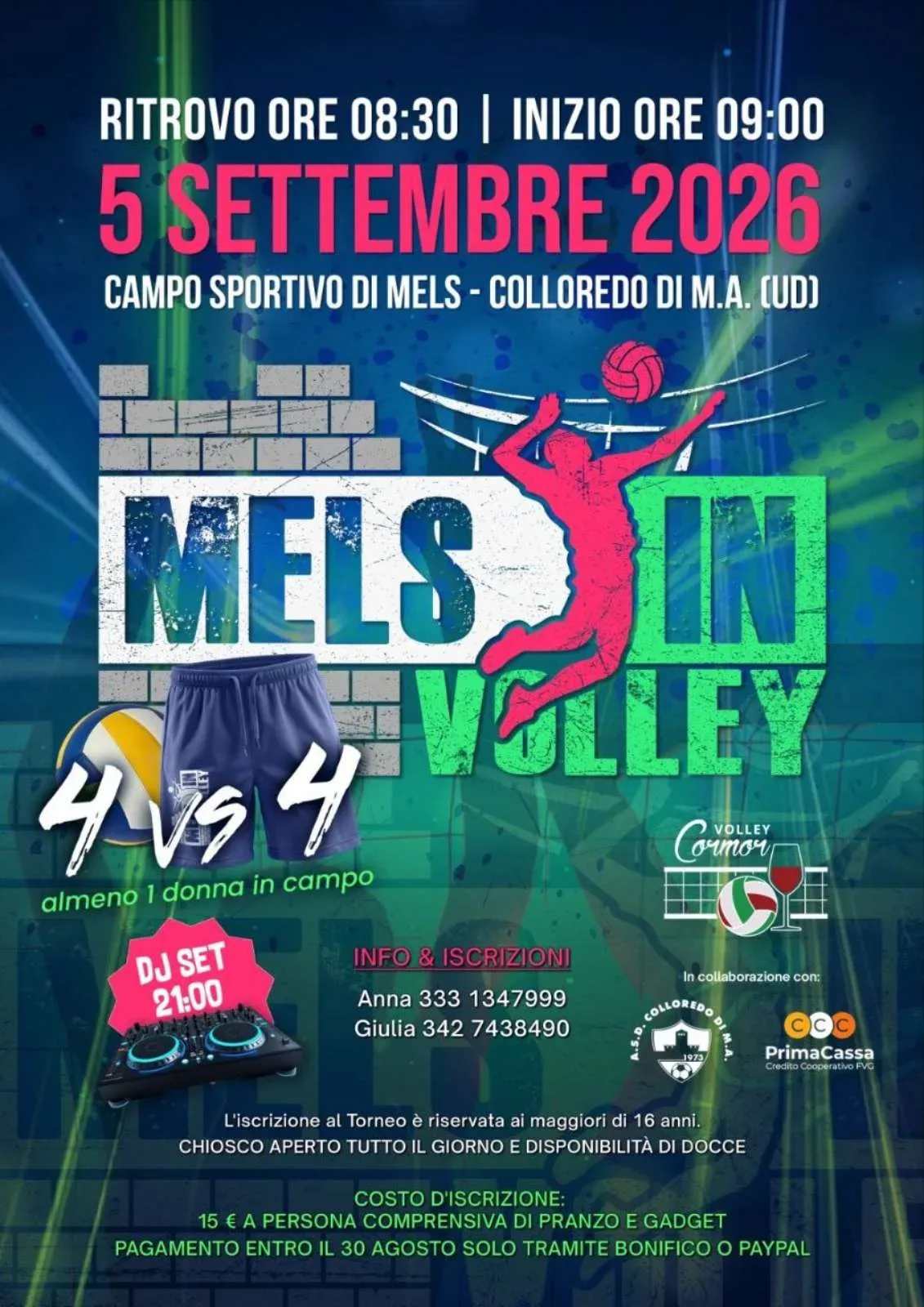 9° Mels In Volley a Mels (UD)