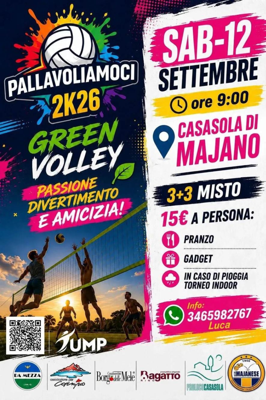 Pallavoliamoci 2K26 a Casasola di Majano (UD)