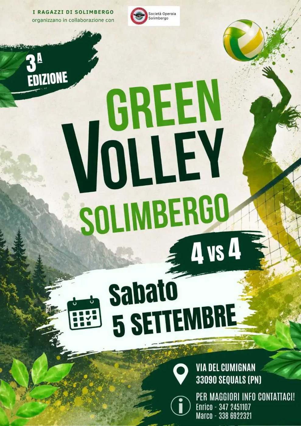 3° Green Volley Solimbergo a Sequals (PN)
