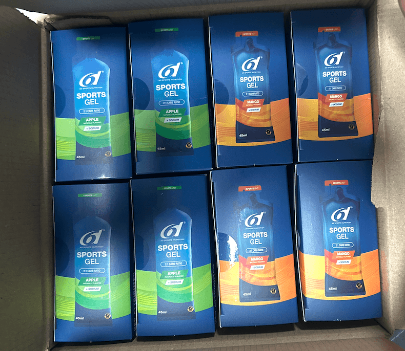 Енергетичні гелі 6D Sports Gel зі смаками яблука та манго