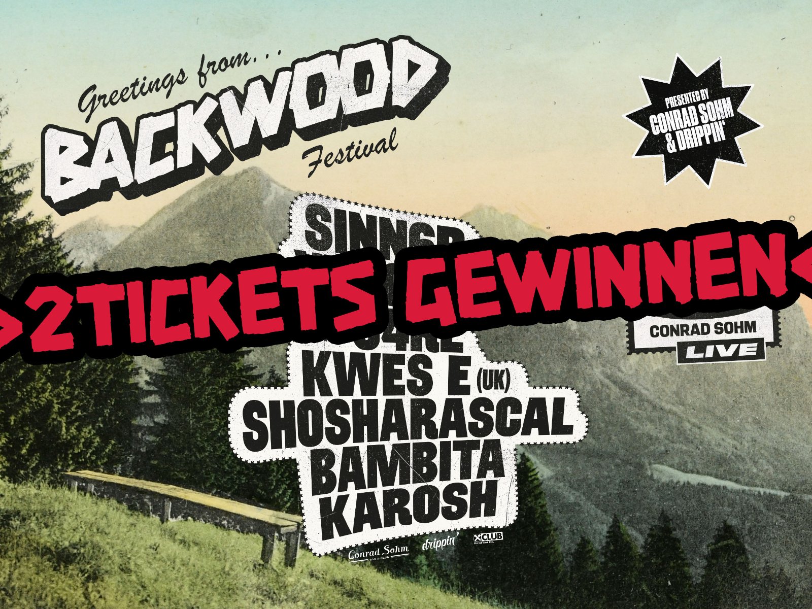 2x KARTEN für das BACKWOOD FESTIVAL 2026