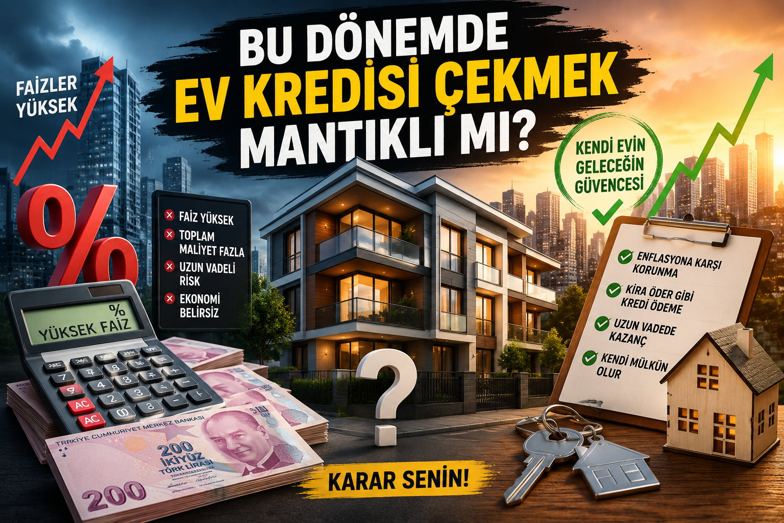Bu dönemde ev kredisi çekmek mantıklı mı?