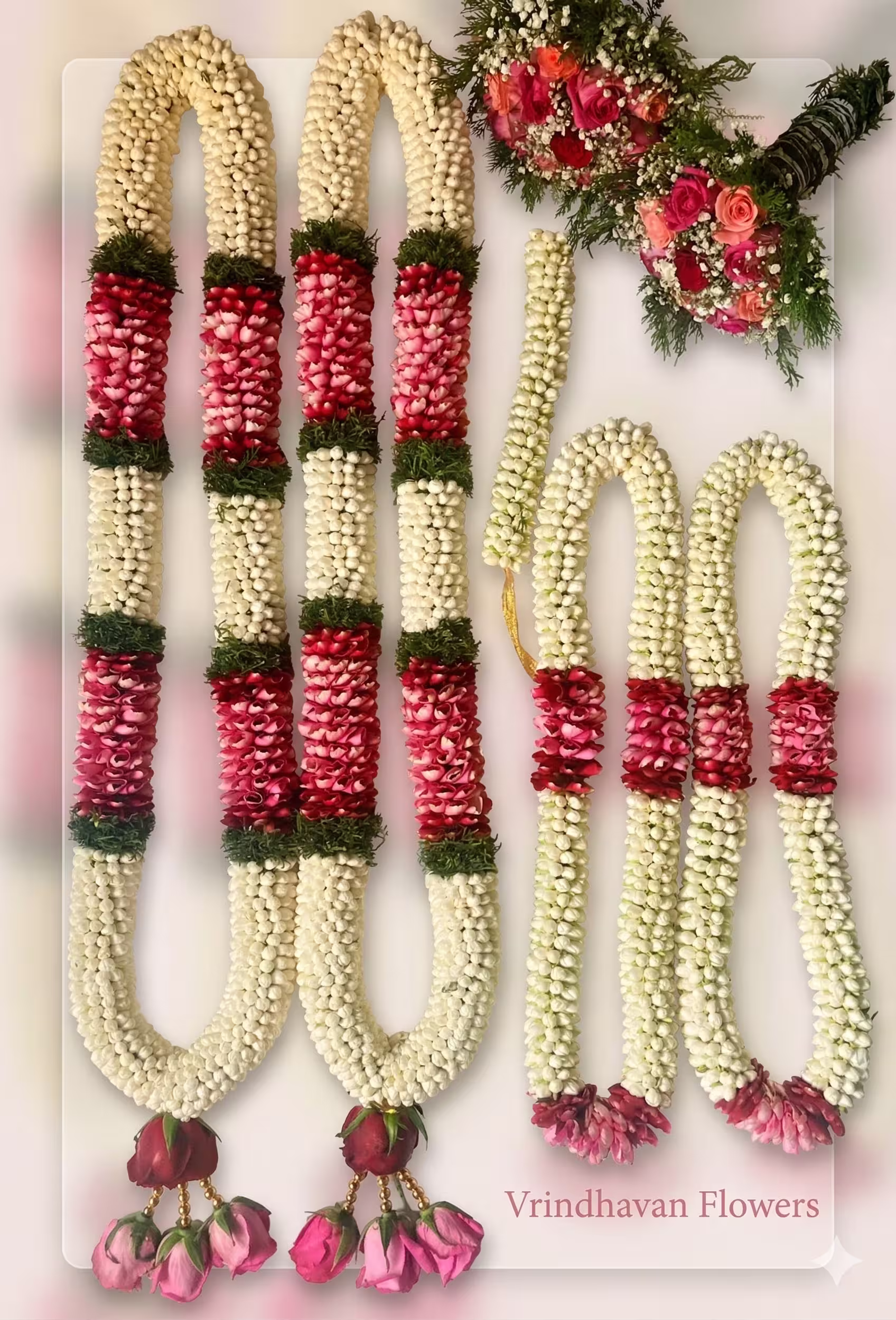 Combo (Malai, Thunaimalai, Hand Bouquet)