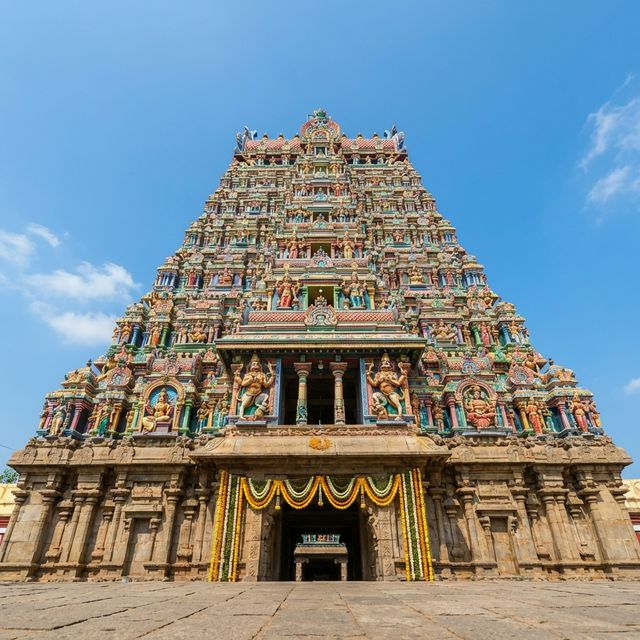 Temple flower decoration
