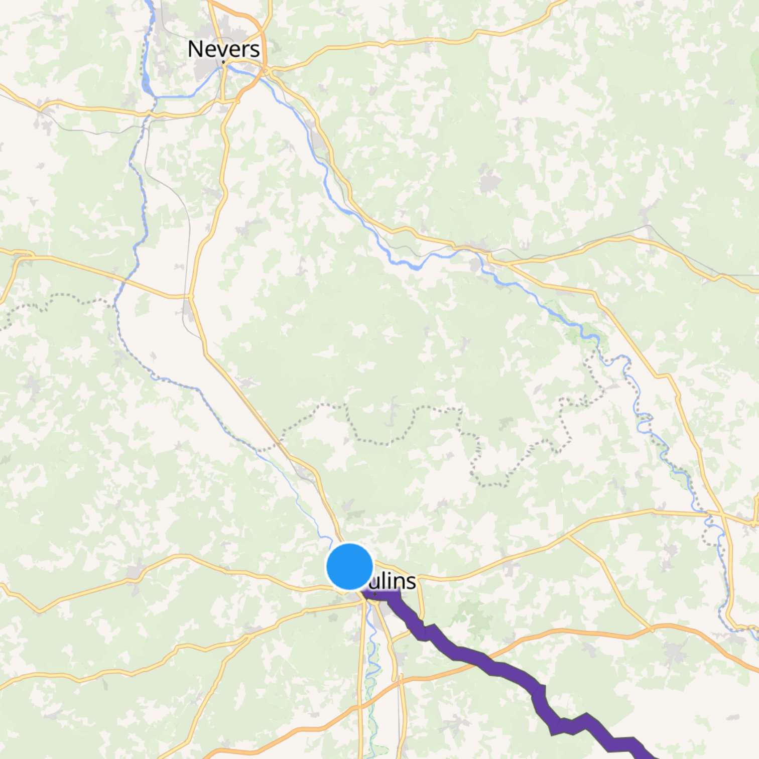 Map itinerary
