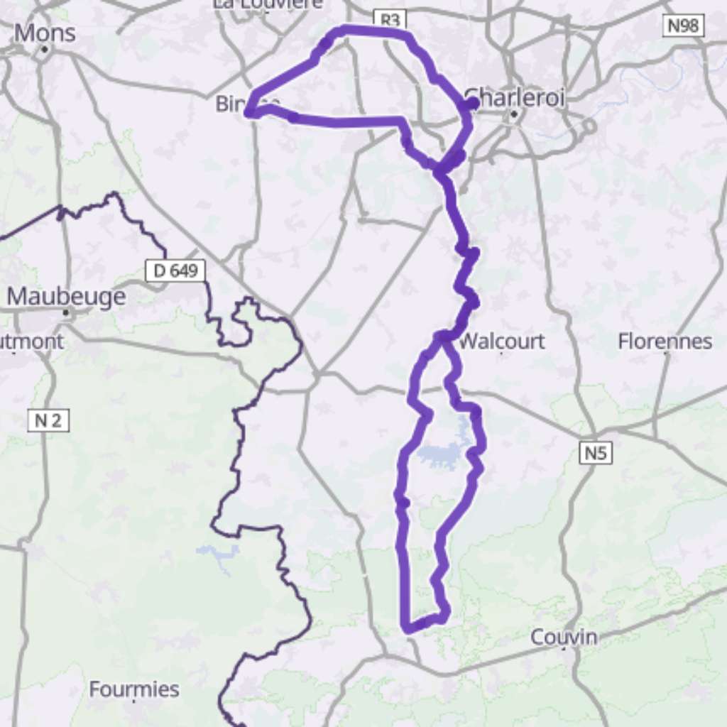 Map itinerary